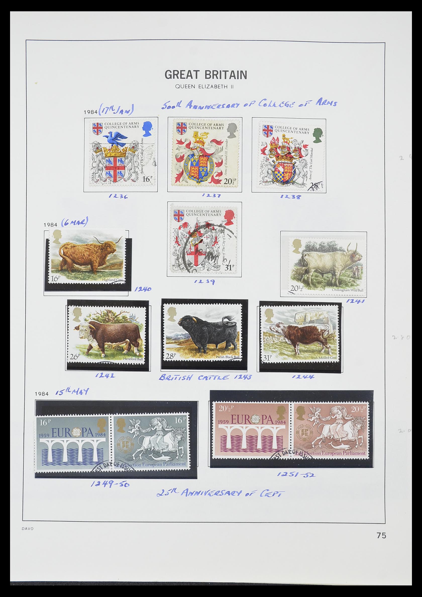 33419 083 - Stamp collection 33419 Great Britain 1875-1993.