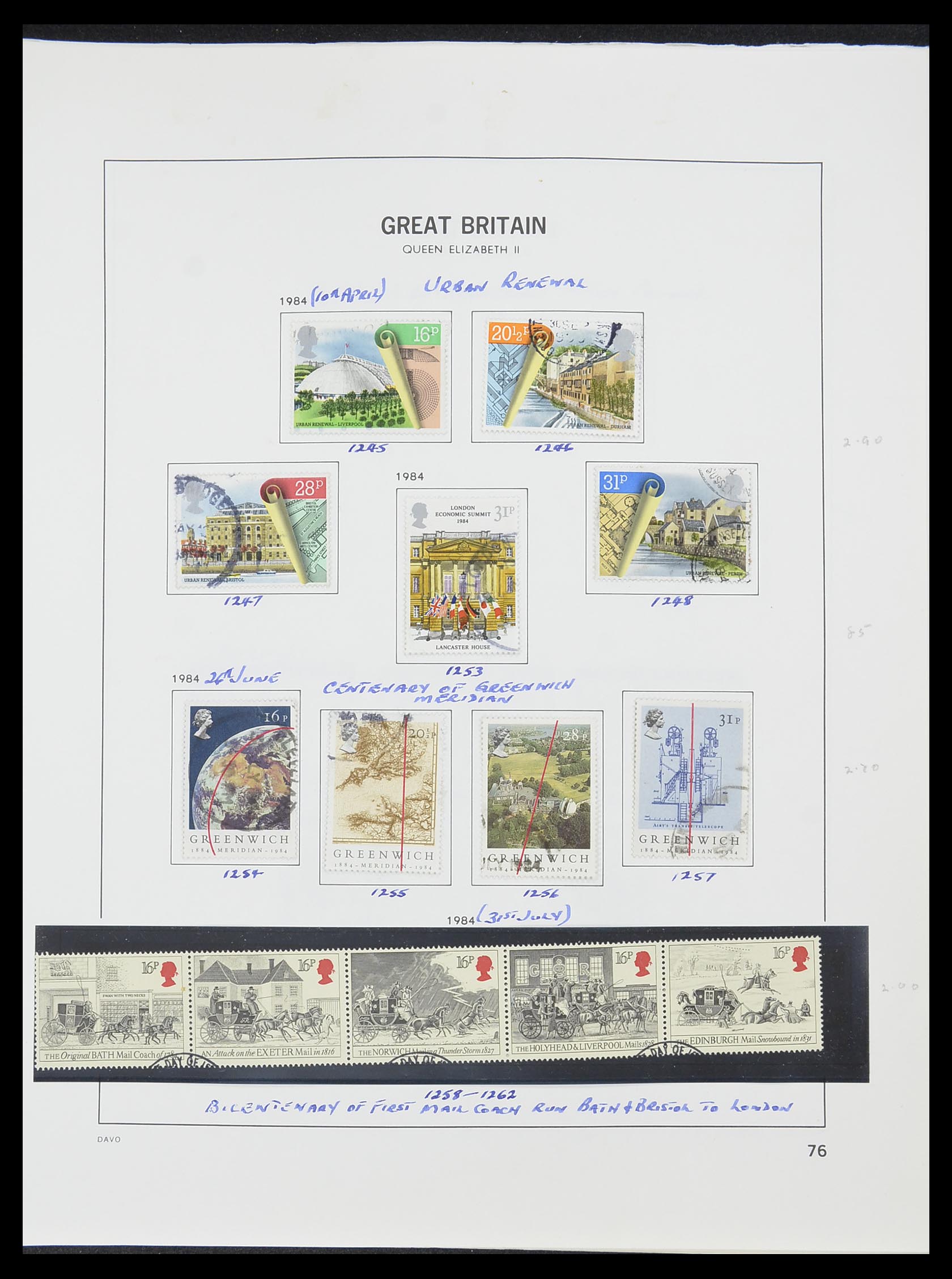 33419 084 - Postzegelverzameling 33419 Engeland 1875-1993.