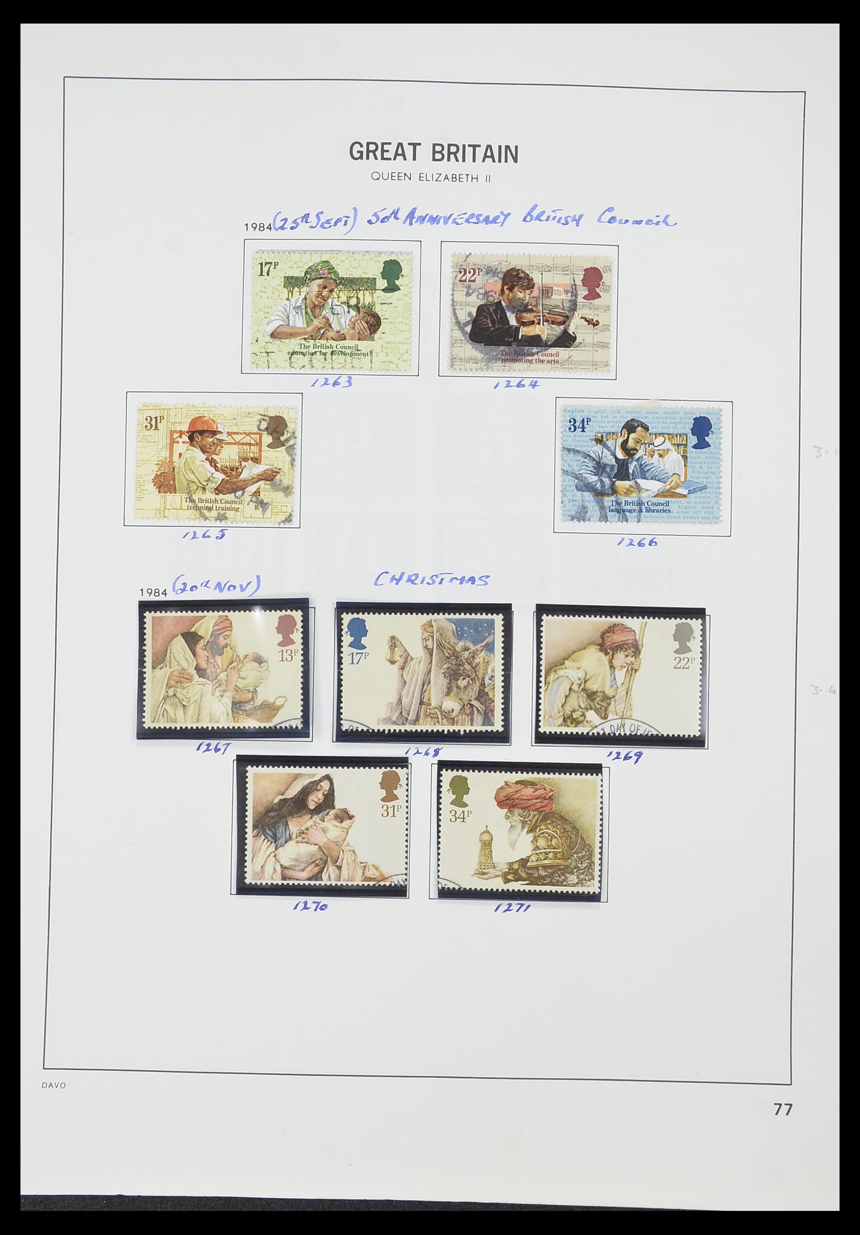 33419 085 - Postzegelverzameling 33419 Engeland 1875-1993.