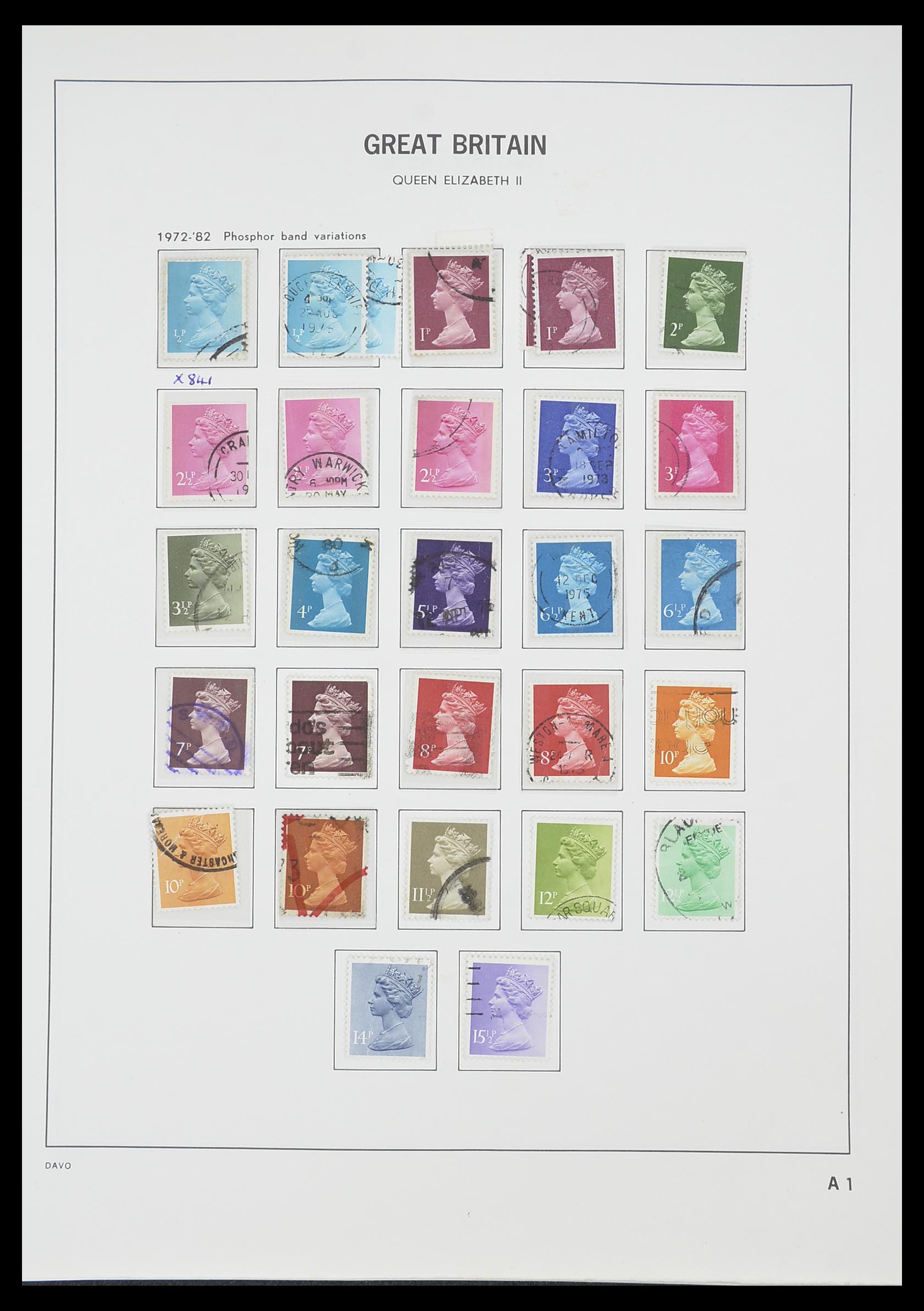 33419 088 - Postzegelverzameling 33419 Engeland 1875-1993.
