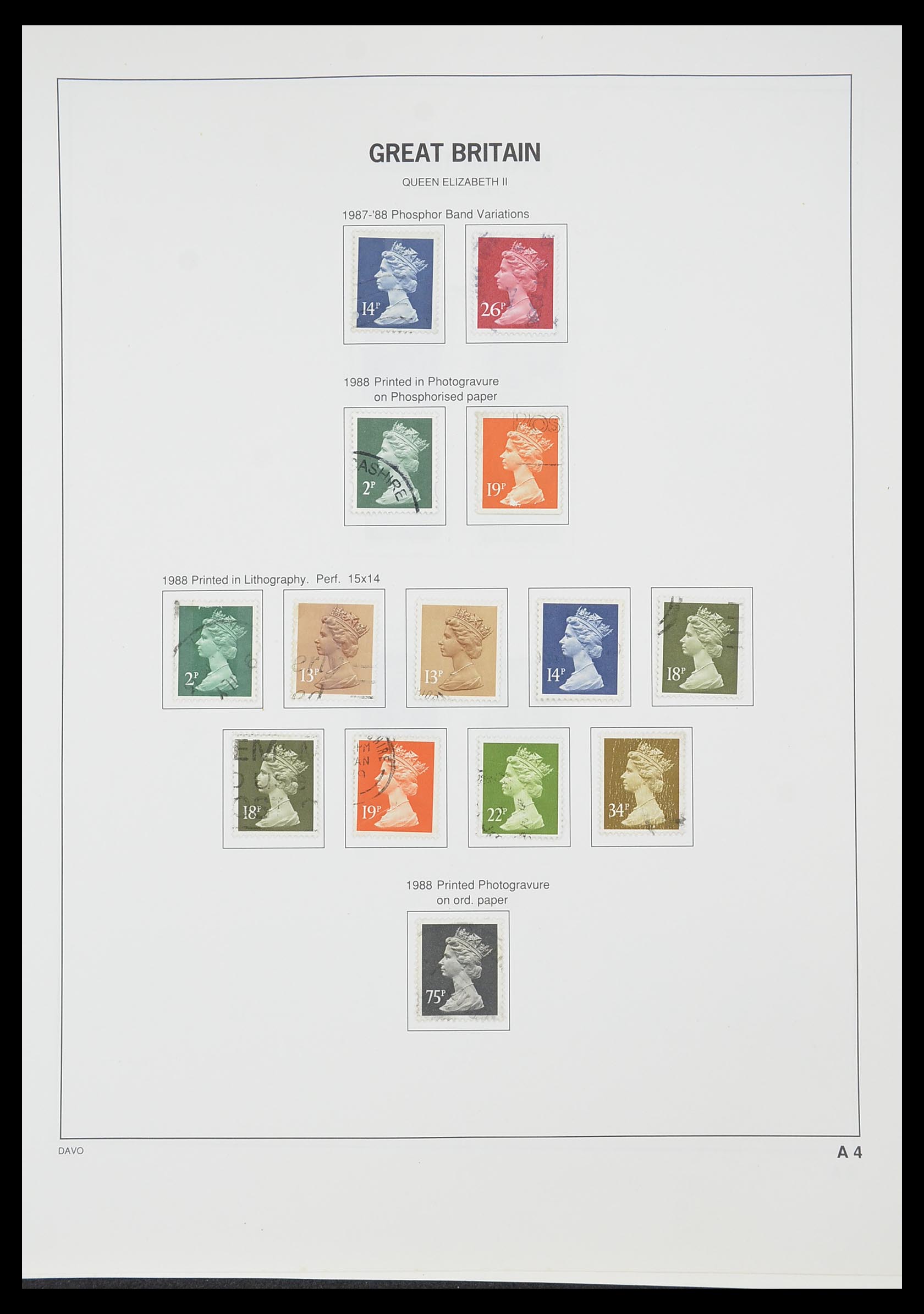 33419 091 - Postzegelverzameling 33419 Engeland 1875-1993.