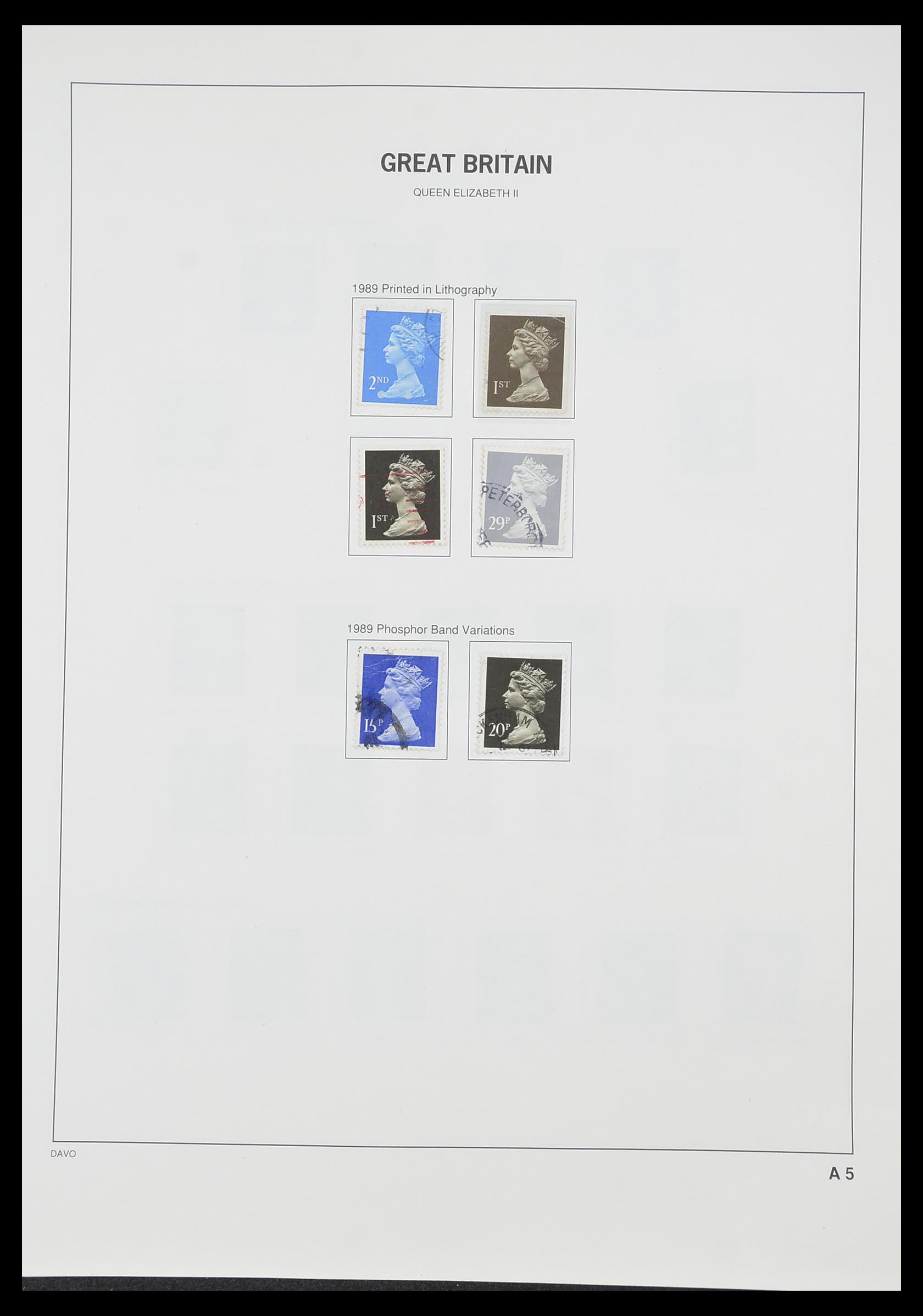 33419 092 - Postzegelverzameling 33419 Engeland 1875-1993.