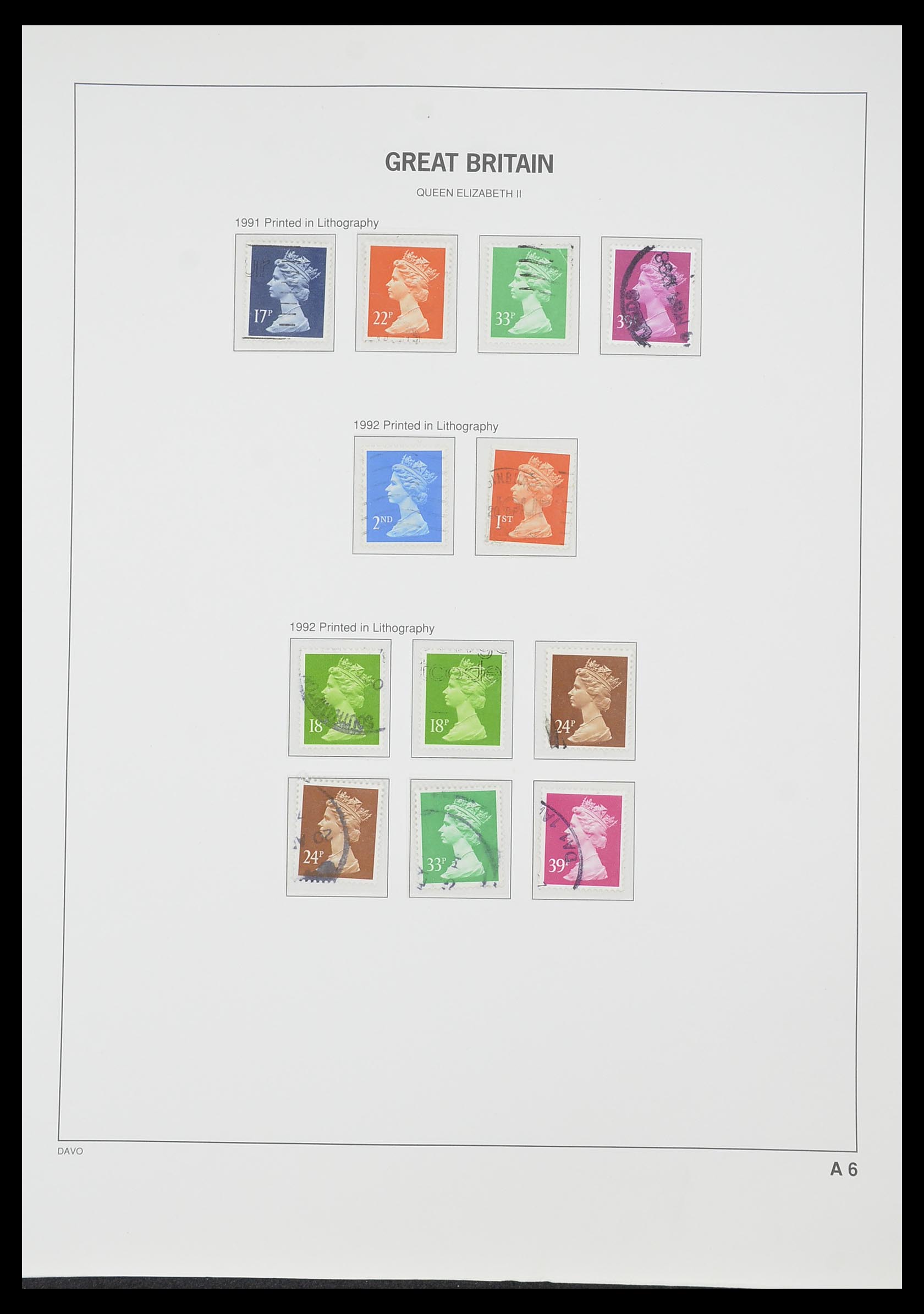 33419 094 - Postzegelverzameling 33419 Engeland 1875-1993.