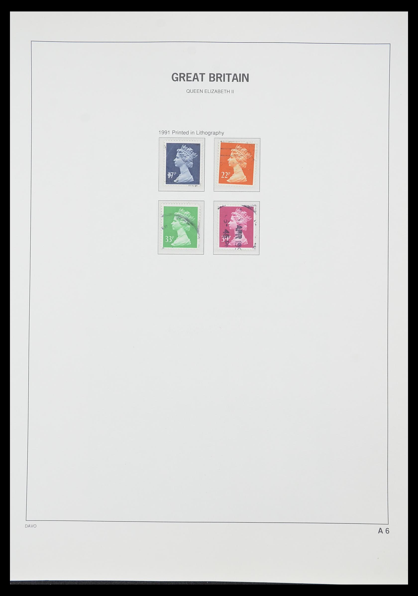 33419 095 - Postzegelverzameling 33419 Engeland 1875-1993.
