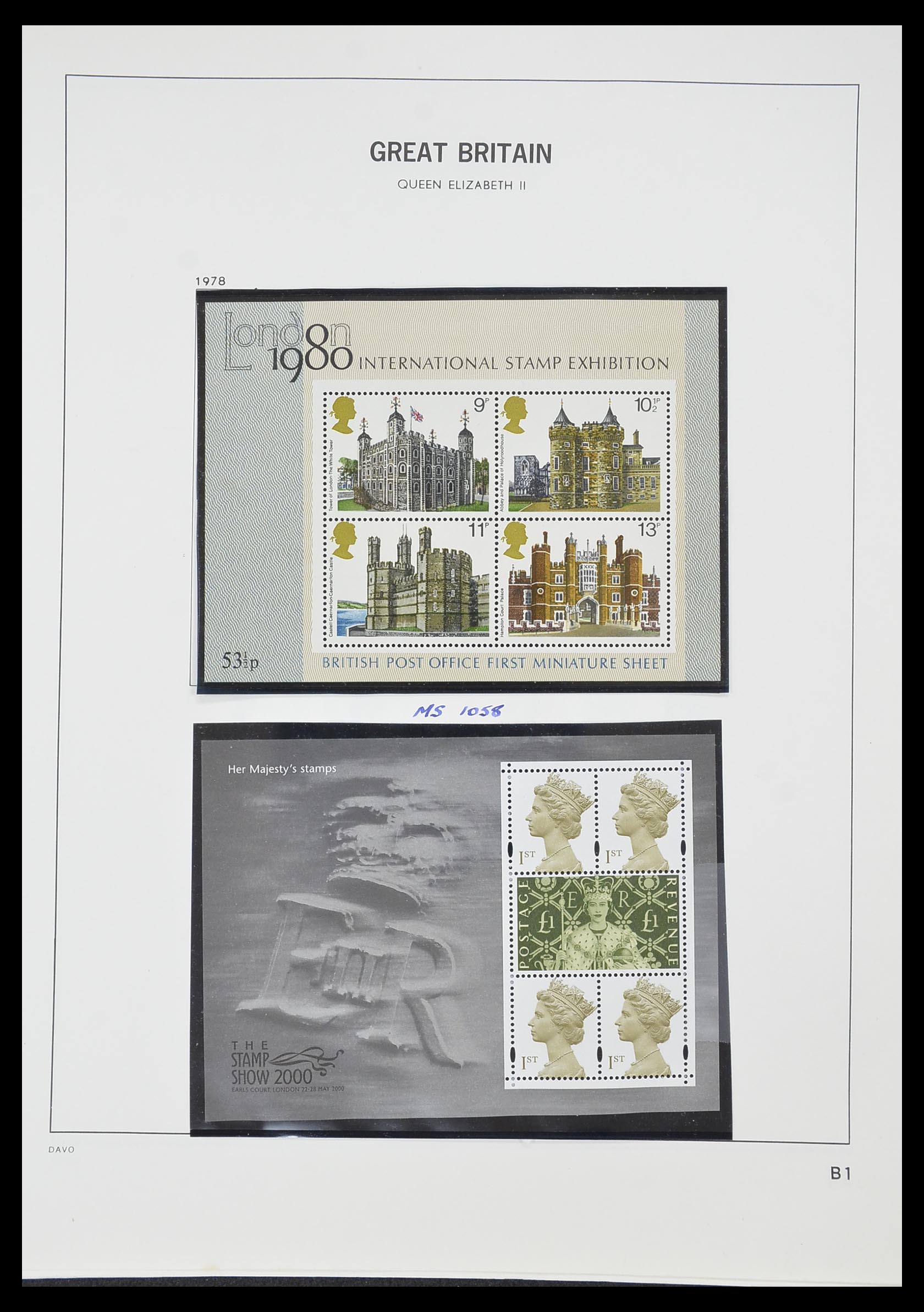 33419 096 - Postzegelverzameling 33419 Engeland 1875-1993.
