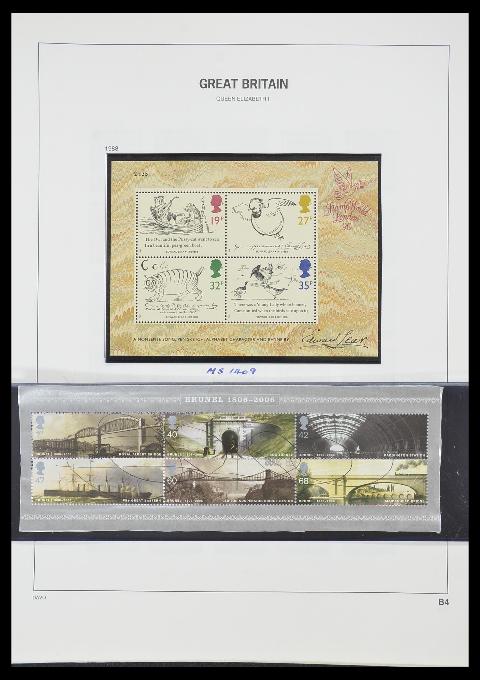 33419 099 - Postzegelverzameling 33419 Engeland 1875-1993.