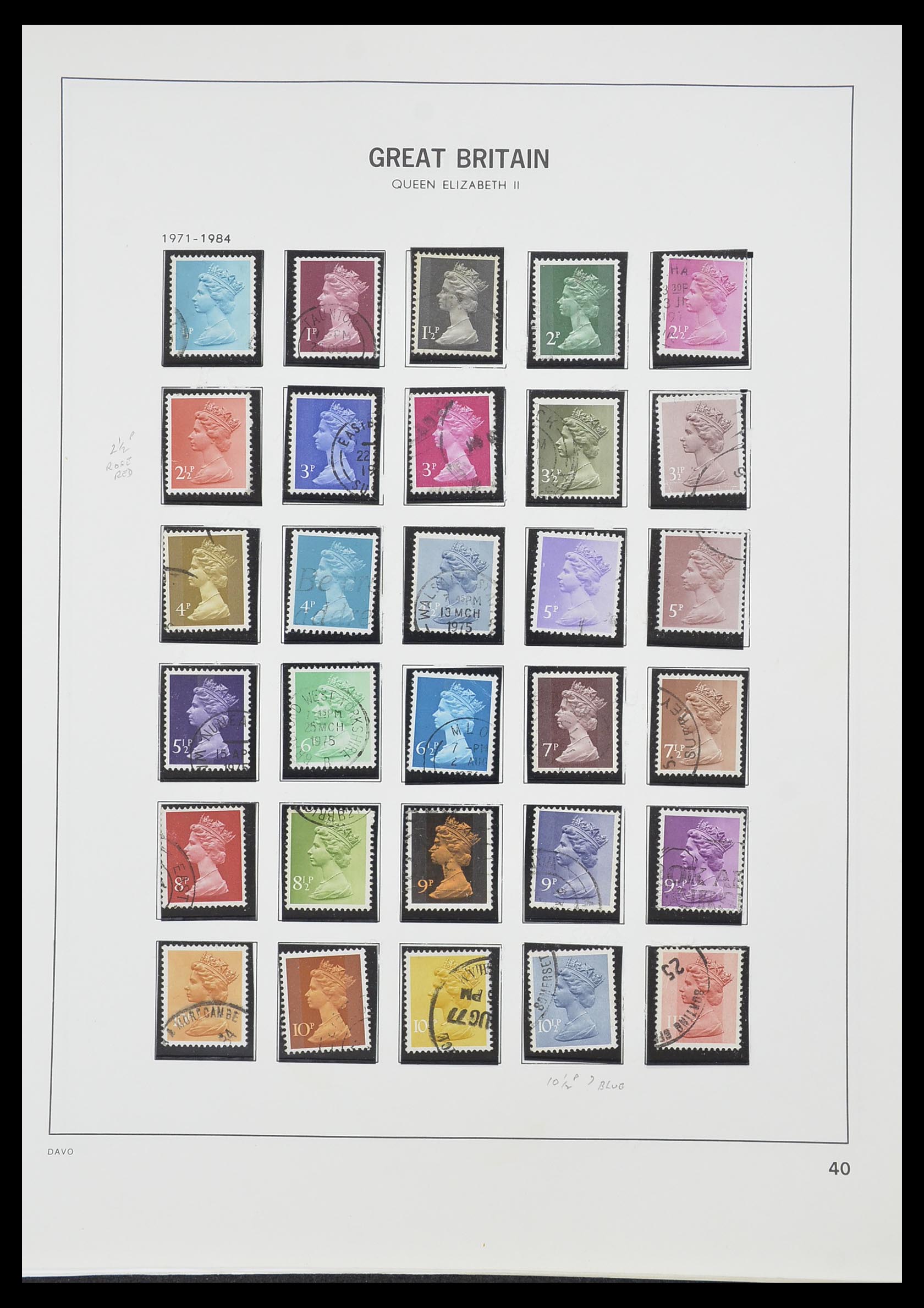 33419 100 - Postzegelverzameling 33419 Engeland 1875-1993.