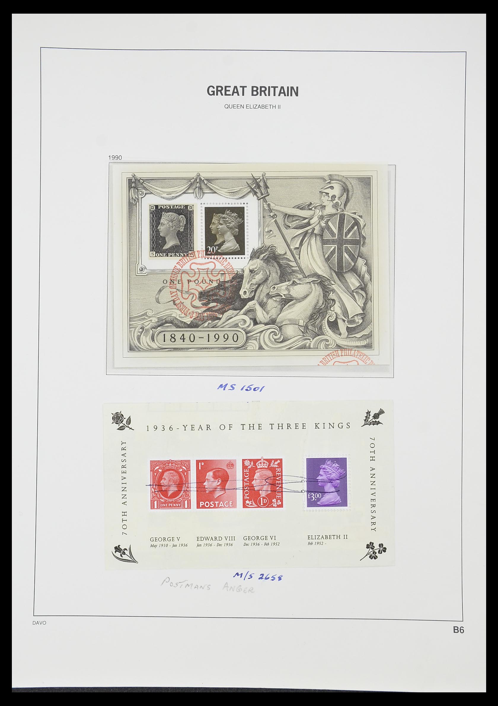 33419 102 - Stamp collection 33419 Great Britain 1875-1993.
