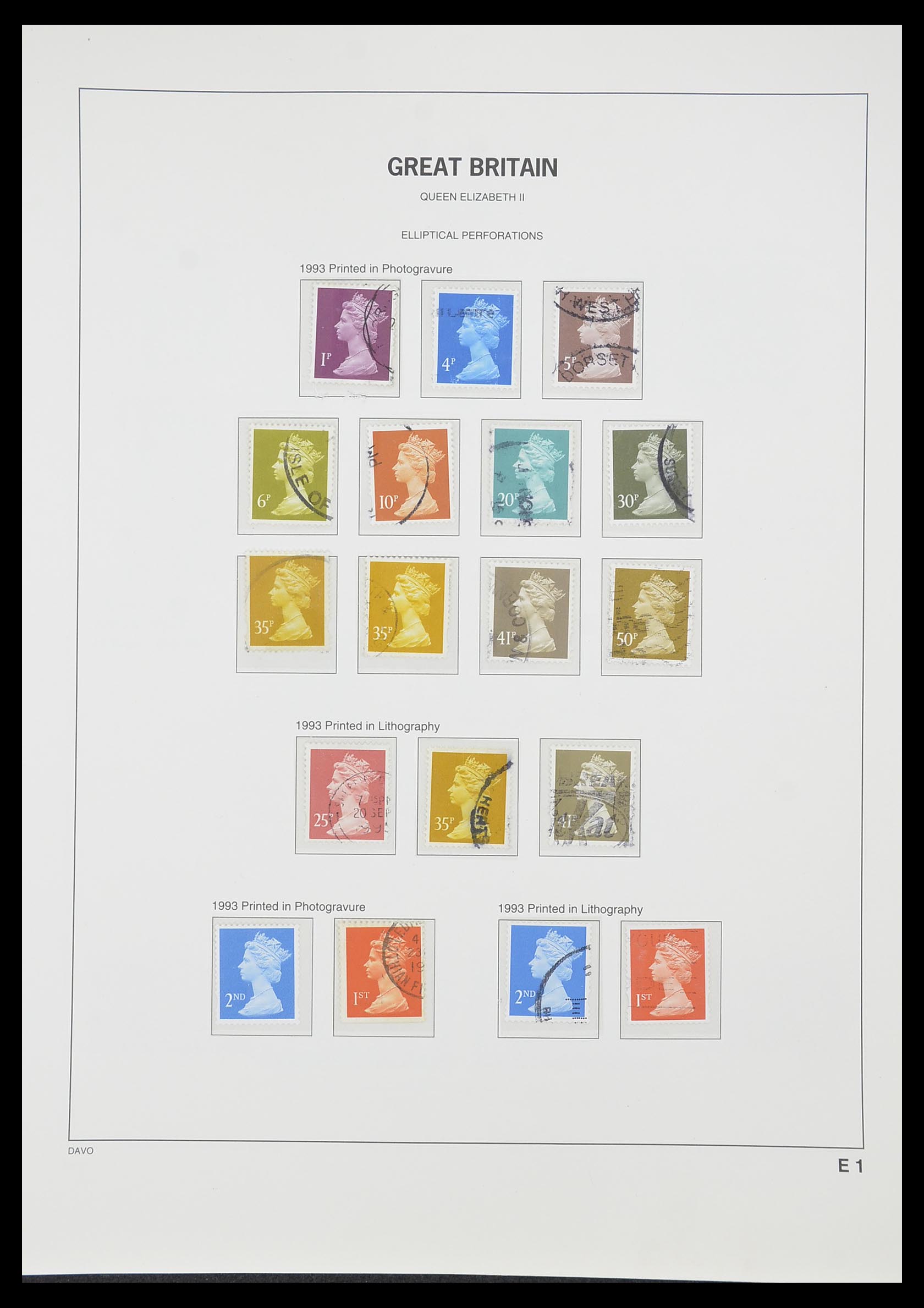33419 103 - Stamp collection 33419 Great Britain 1875-1993.