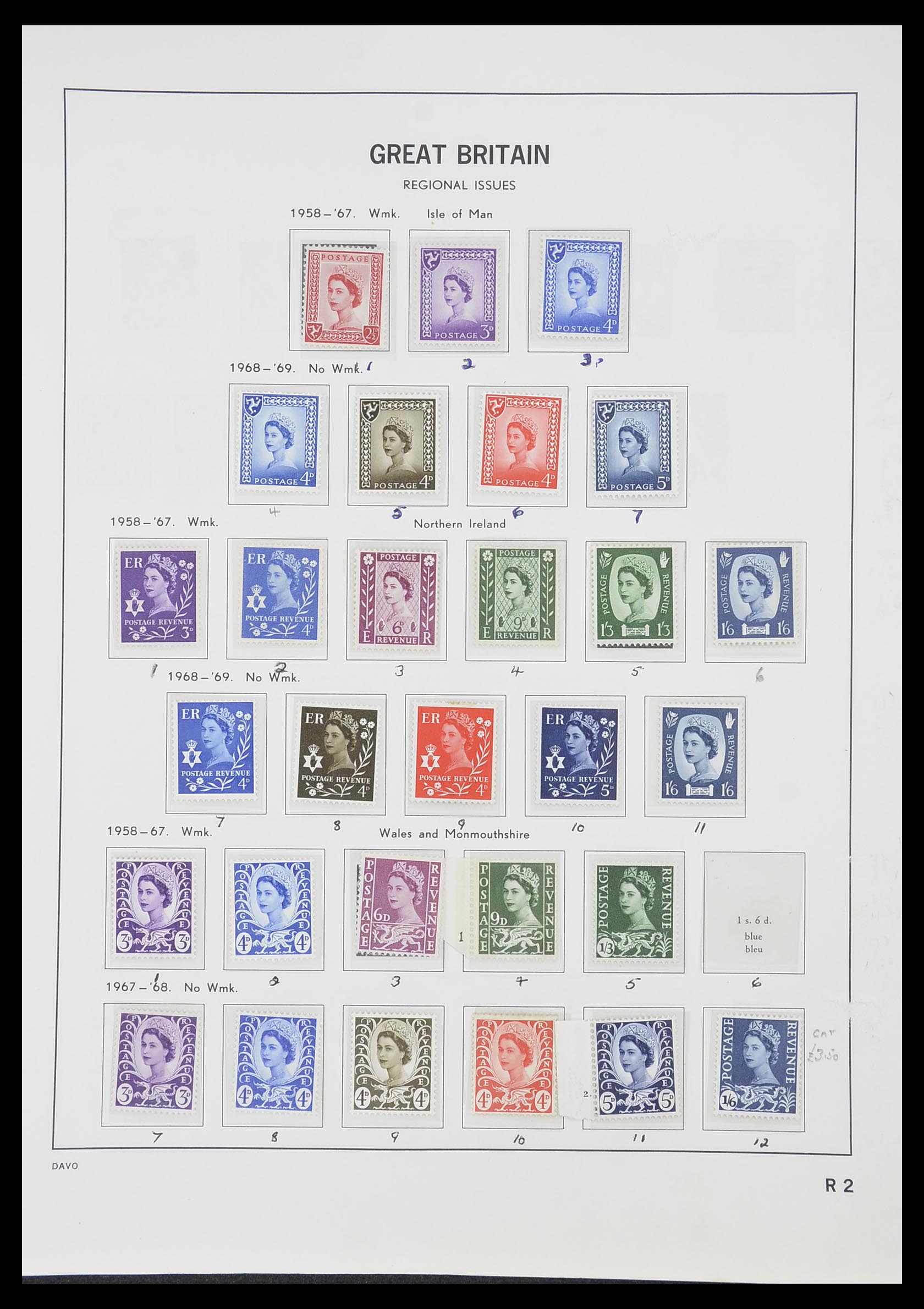33419 105 - Stamp collection 33419 Great Britain 1875-1993.