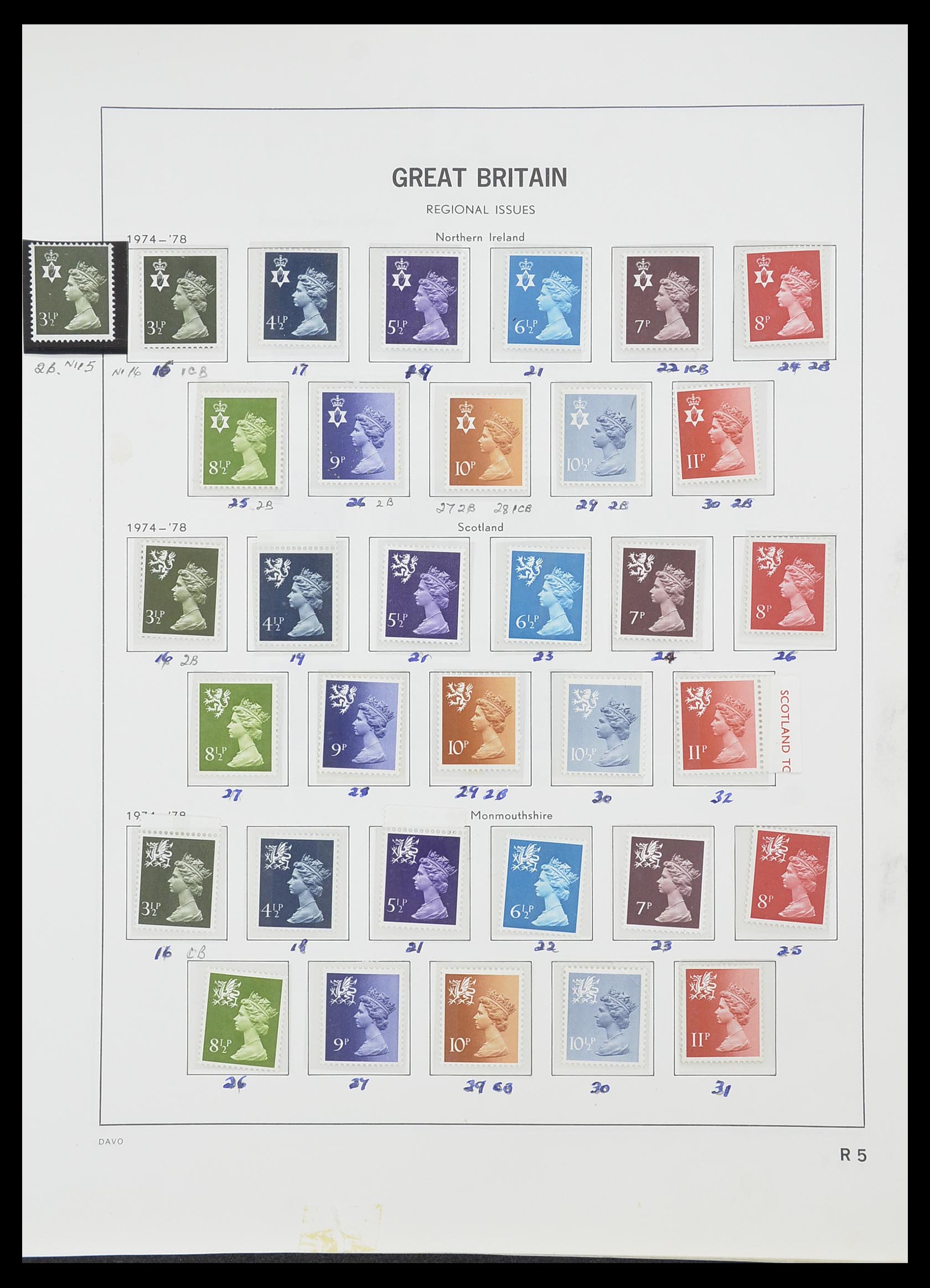 33419 109 - Stamp collection 33419 Great Britain 1875-1993.