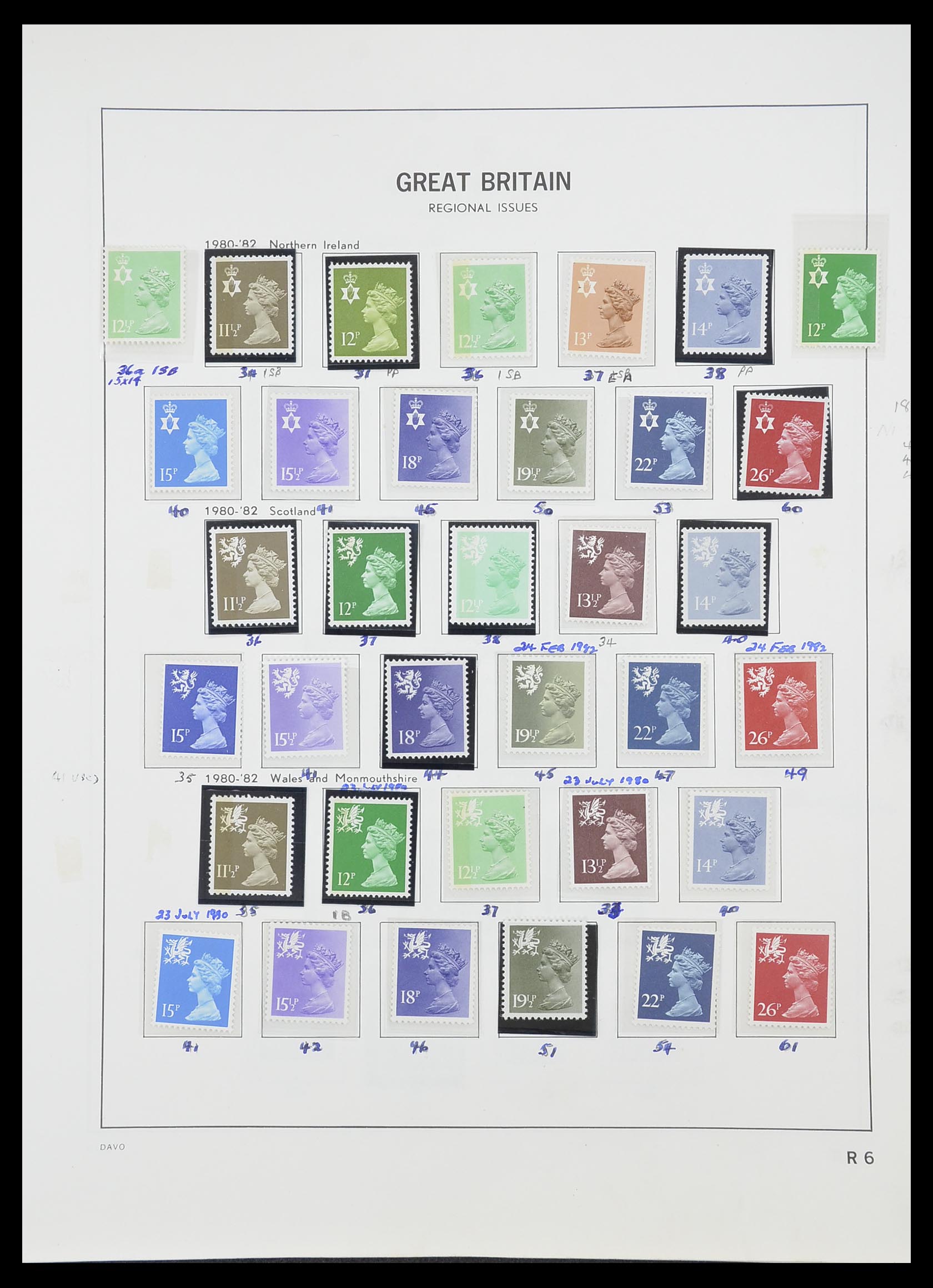 33419 111 - Stamp collection 33419 Great Britain 1875-1993.