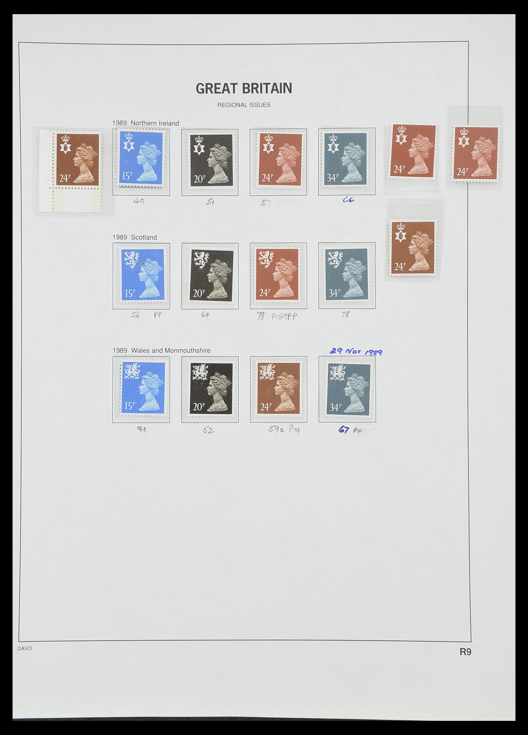 33419 115 - Stamp collection 33419 Great Britain 1875-1993.