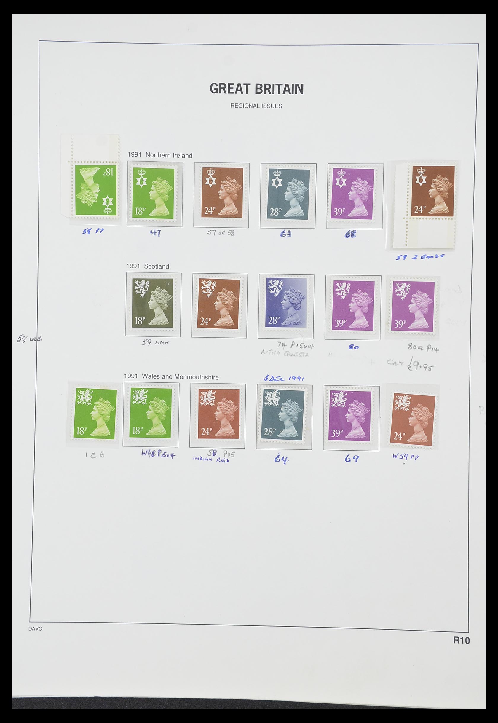 33419 117 - Stamp collection 33419 Great Britain 1875-1993.