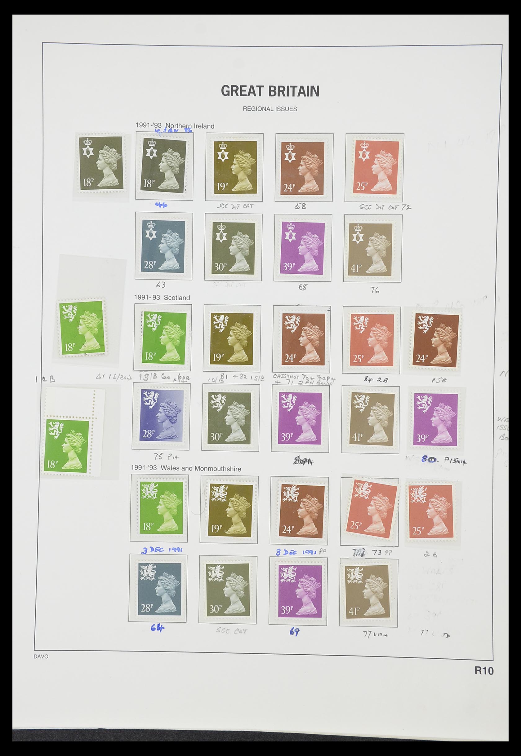 33419 118 - Stamp collection 33419 Great Britain 1875-1993.