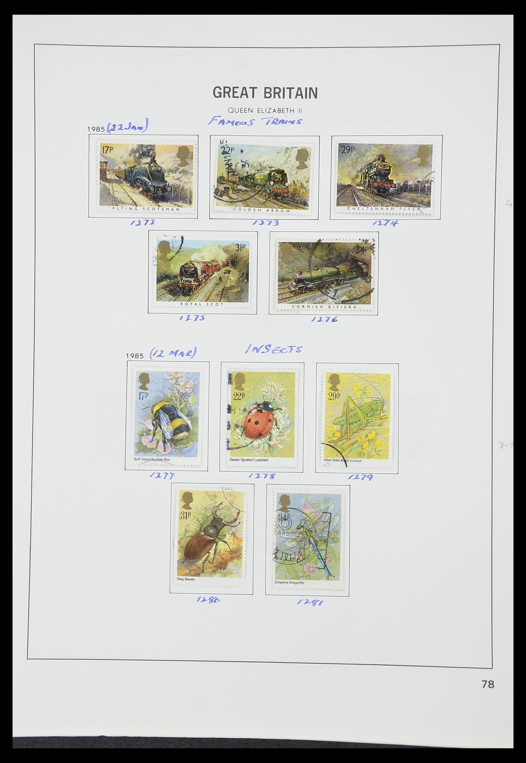 33419 121 - Stamp collection 33419 Great Britain 1875-1993.
