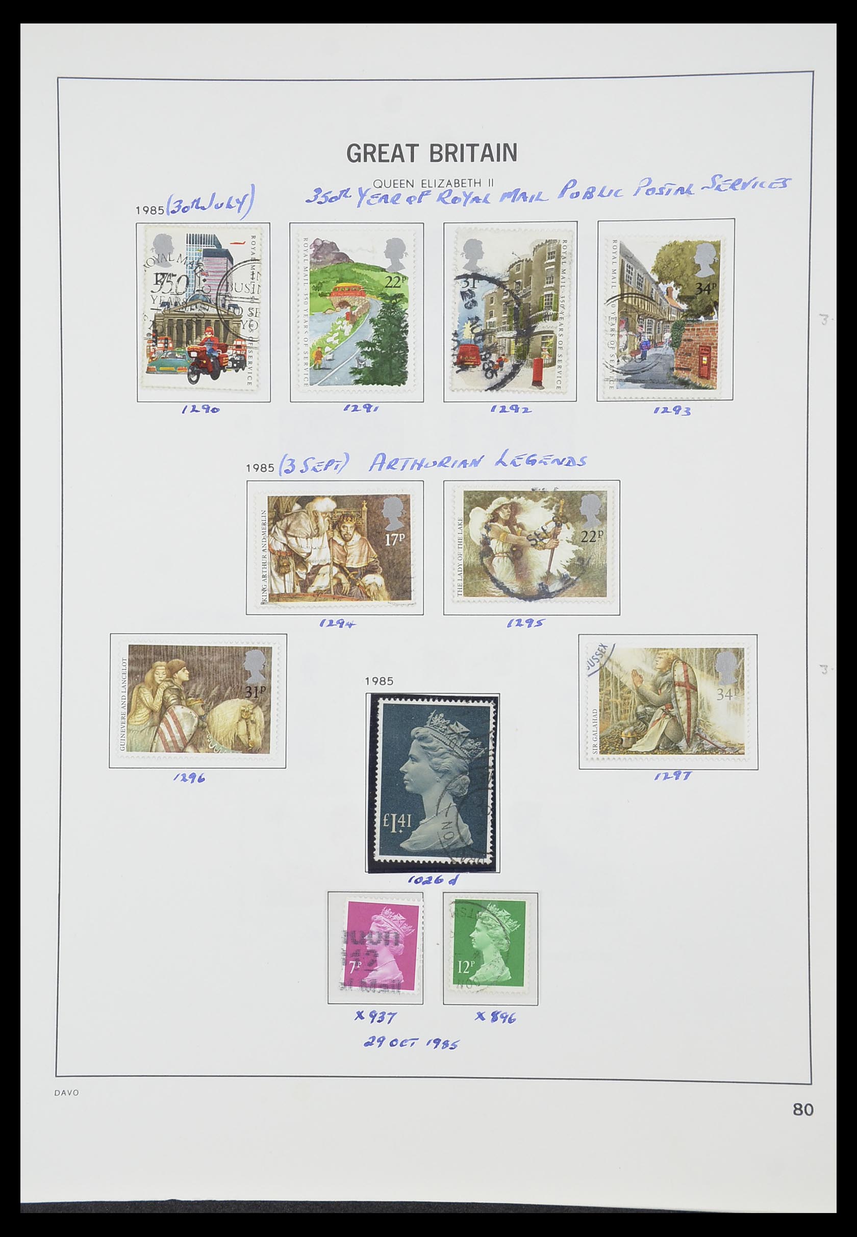 33419 123 - Stamp collection 33419 Great Britain 1875-1993.