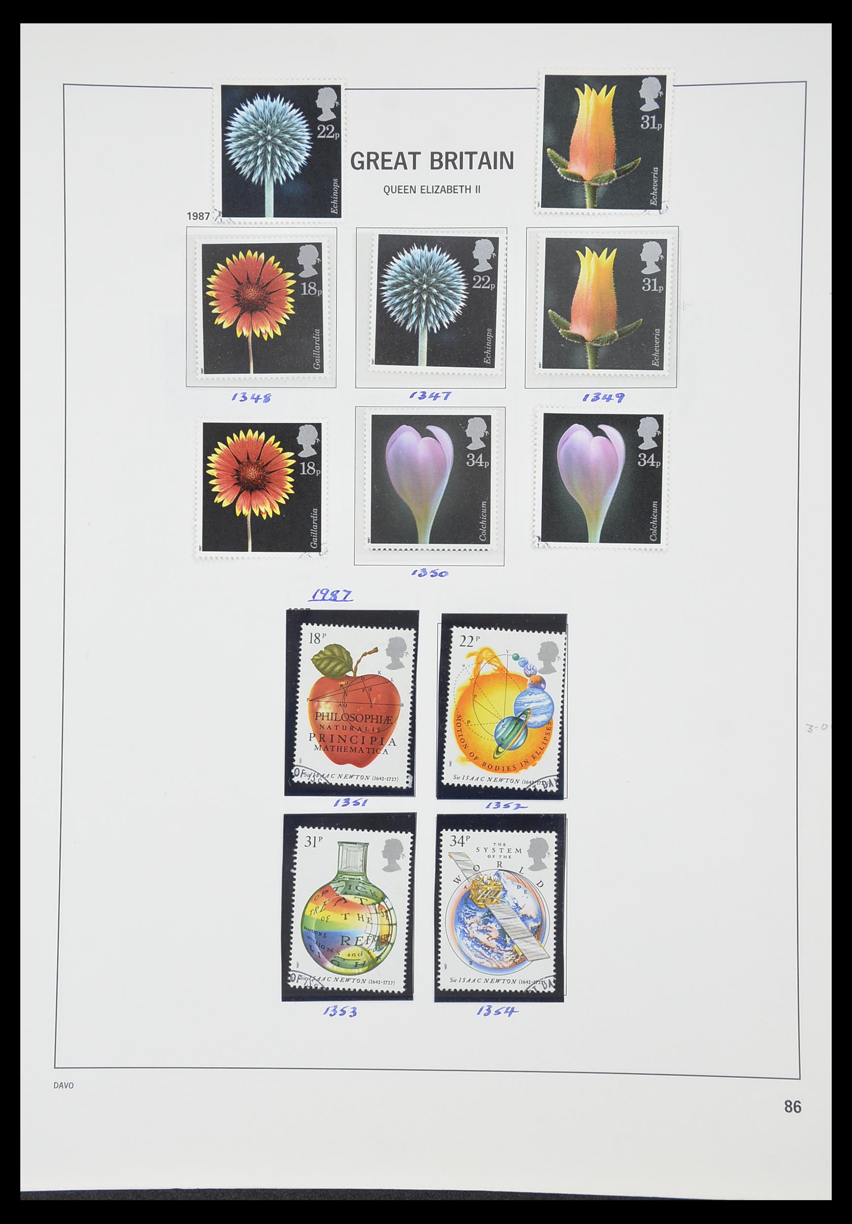 33419 129 - Postzegelverzameling 33419 Engeland 1875-1993.