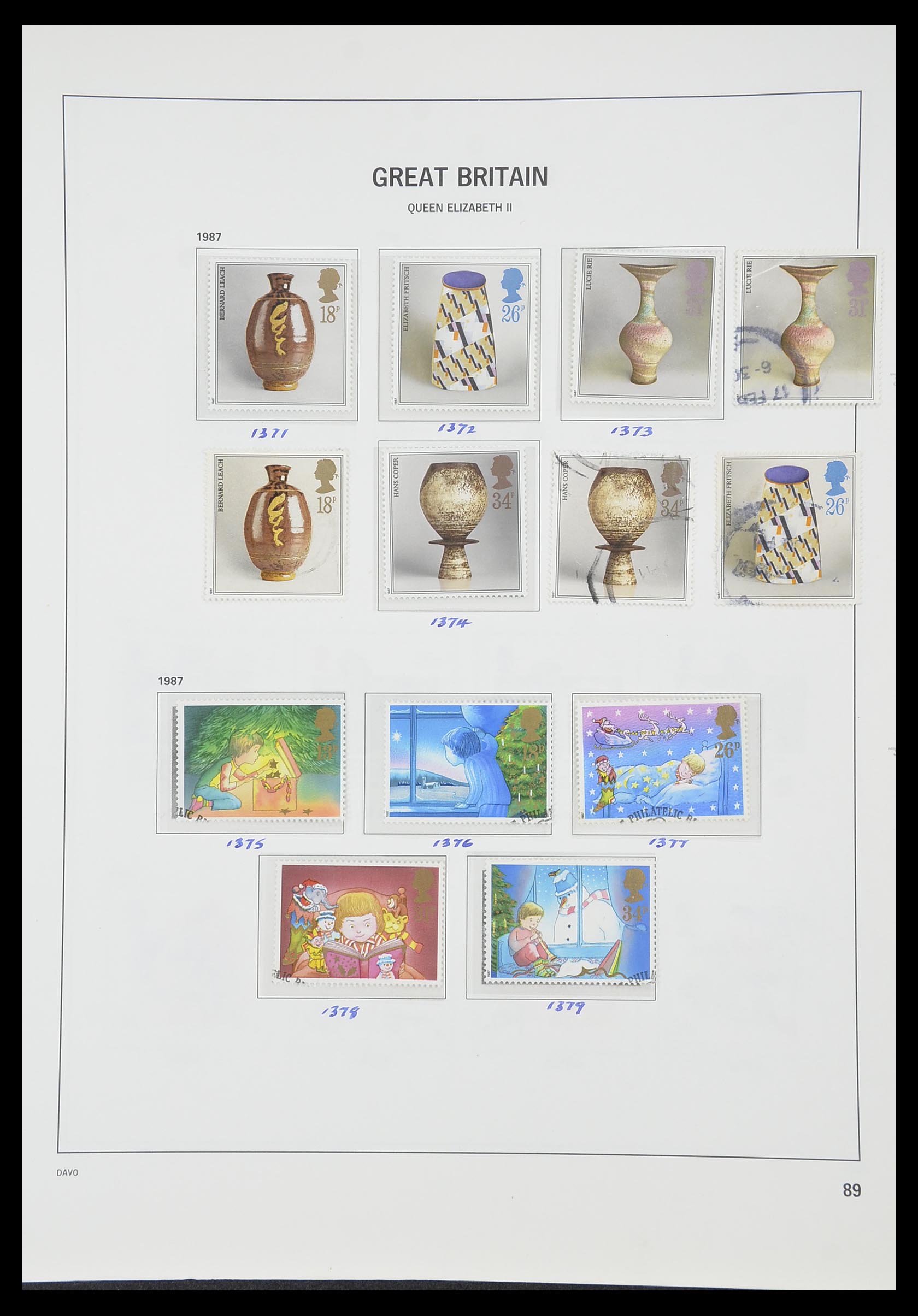 33419 132 - Postzegelverzameling 33419 Engeland 1875-1993.