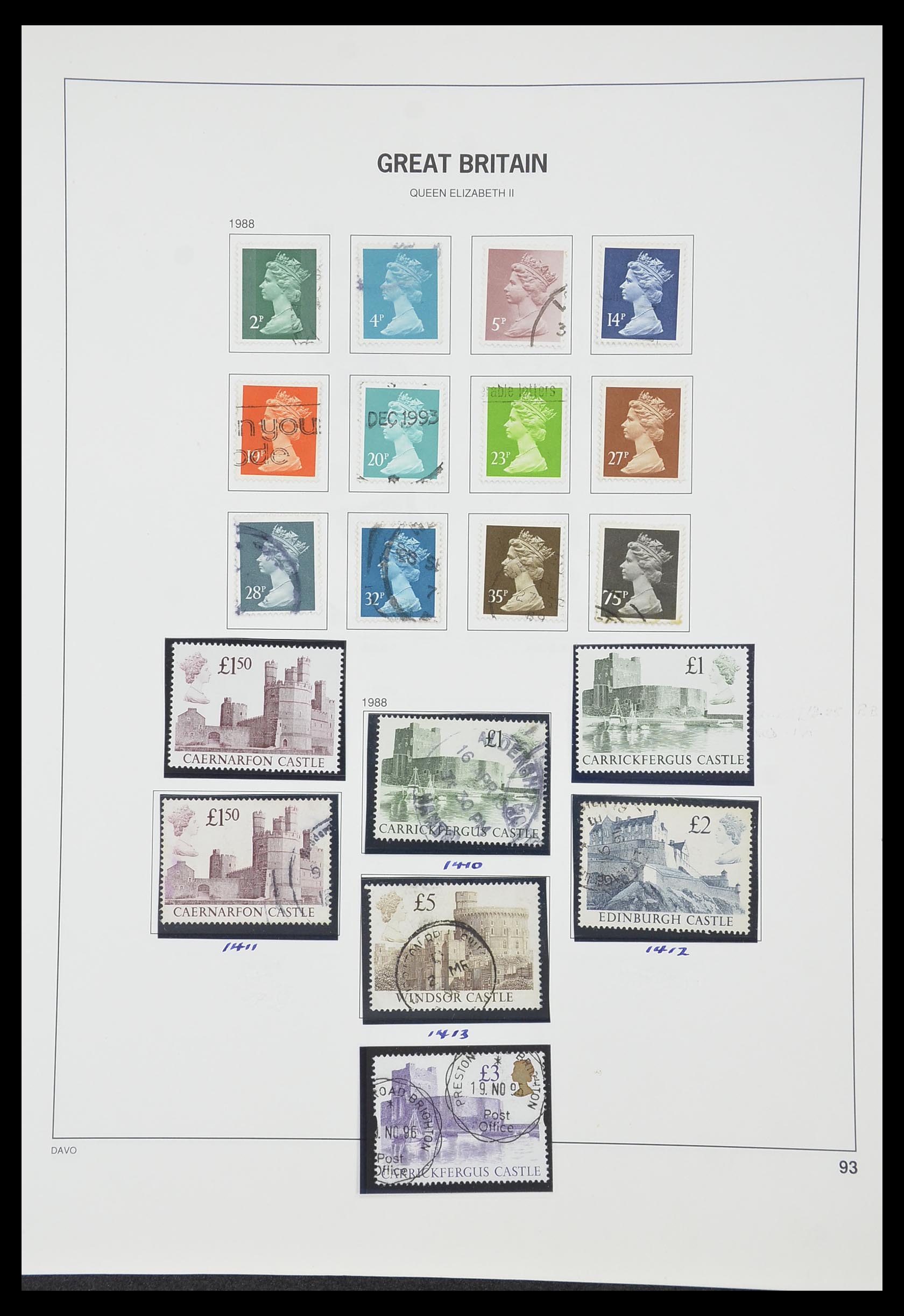 33419 136 - Stamp collection 33419 Great Britain 1875-1993.