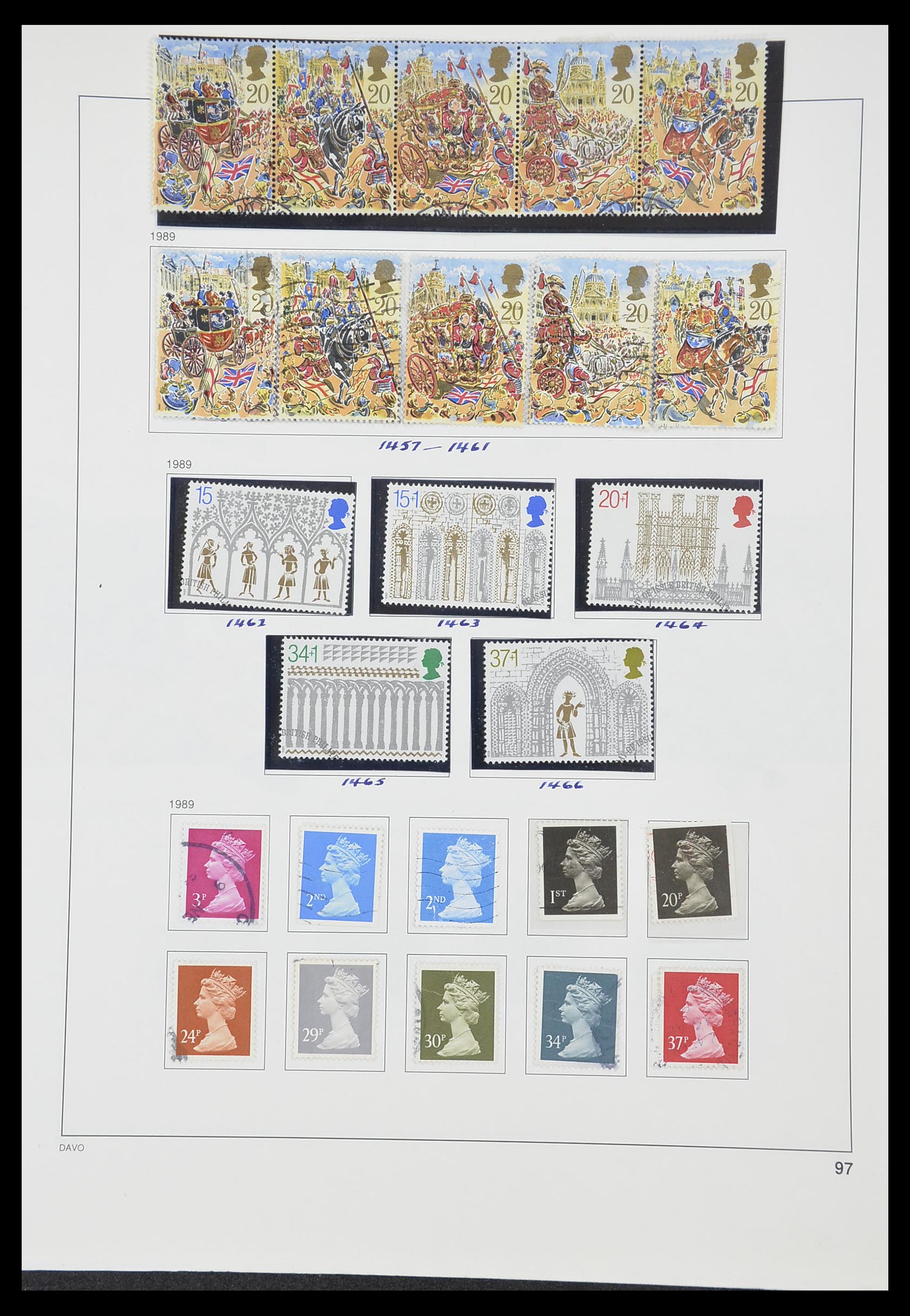 33419 140 - Postzegelverzameling 33419 Engeland 1875-1993.