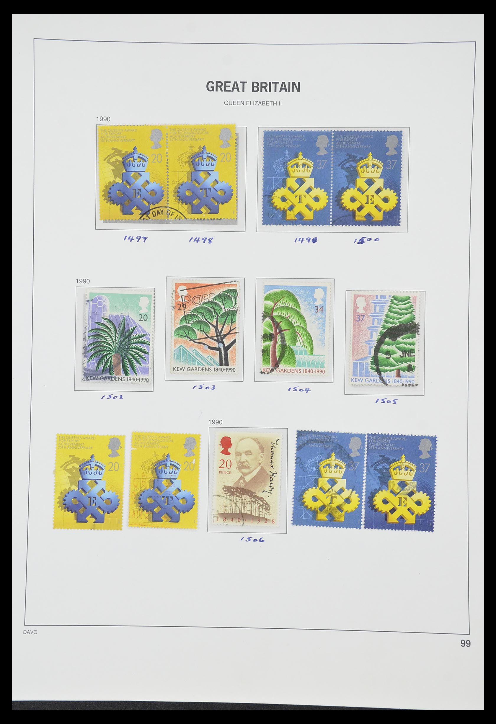 33419 142 - Postzegelverzameling 33419 Engeland 1875-1993.
