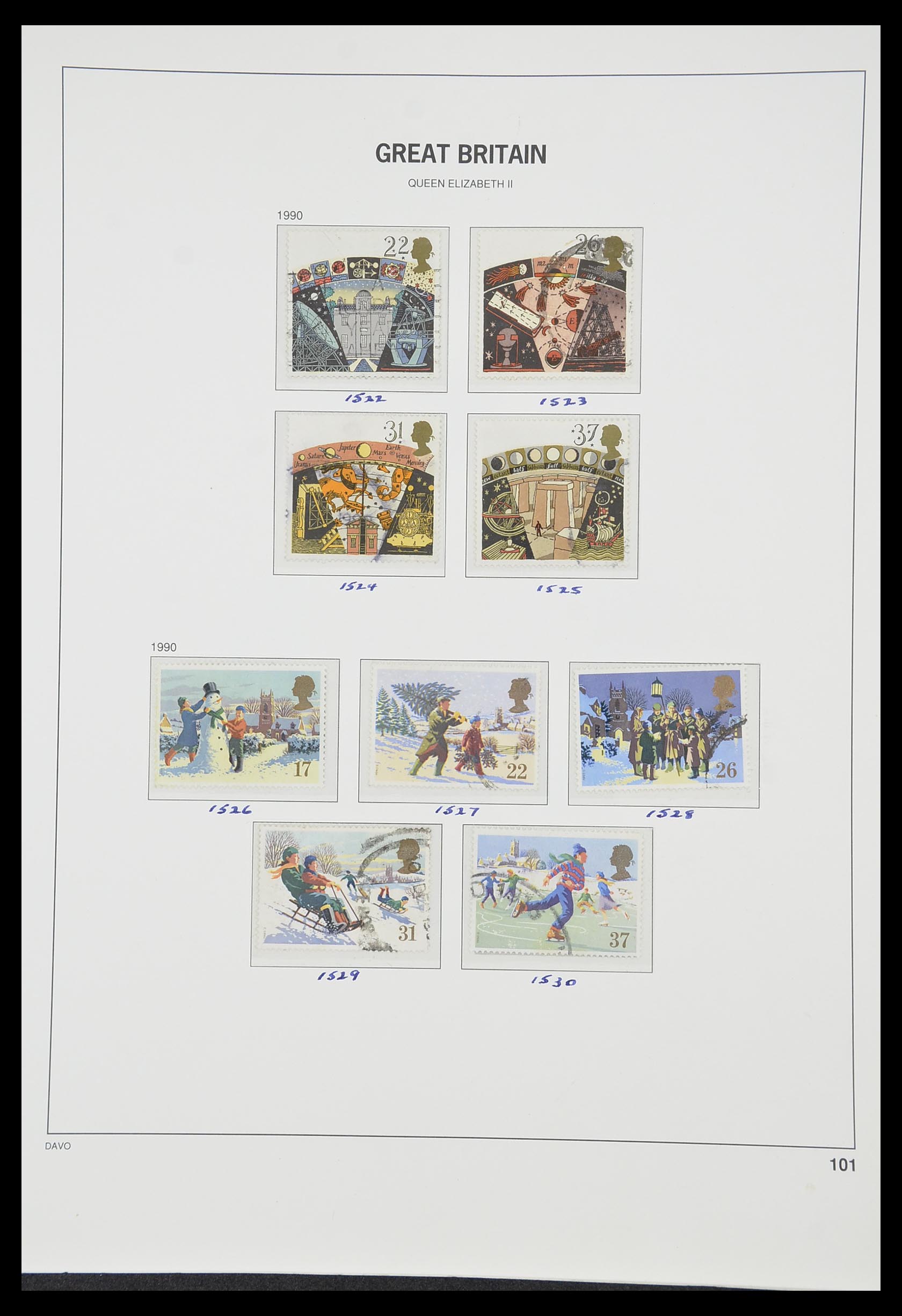 33419 144 - Postzegelverzameling 33419 Engeland 1875-1993.