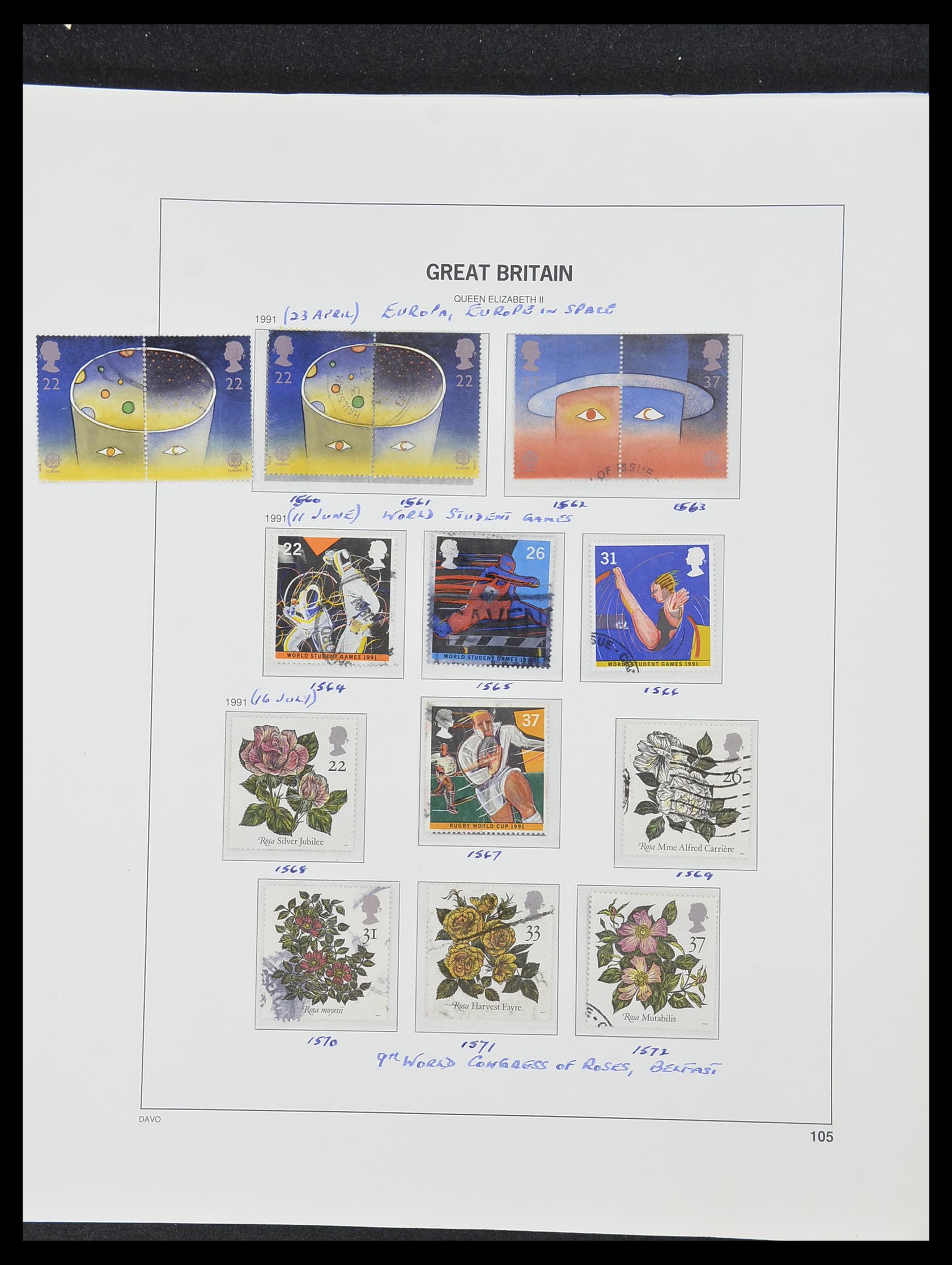 33419 147 - Postzegelverzameling 33419 Engeland 1875-1993.