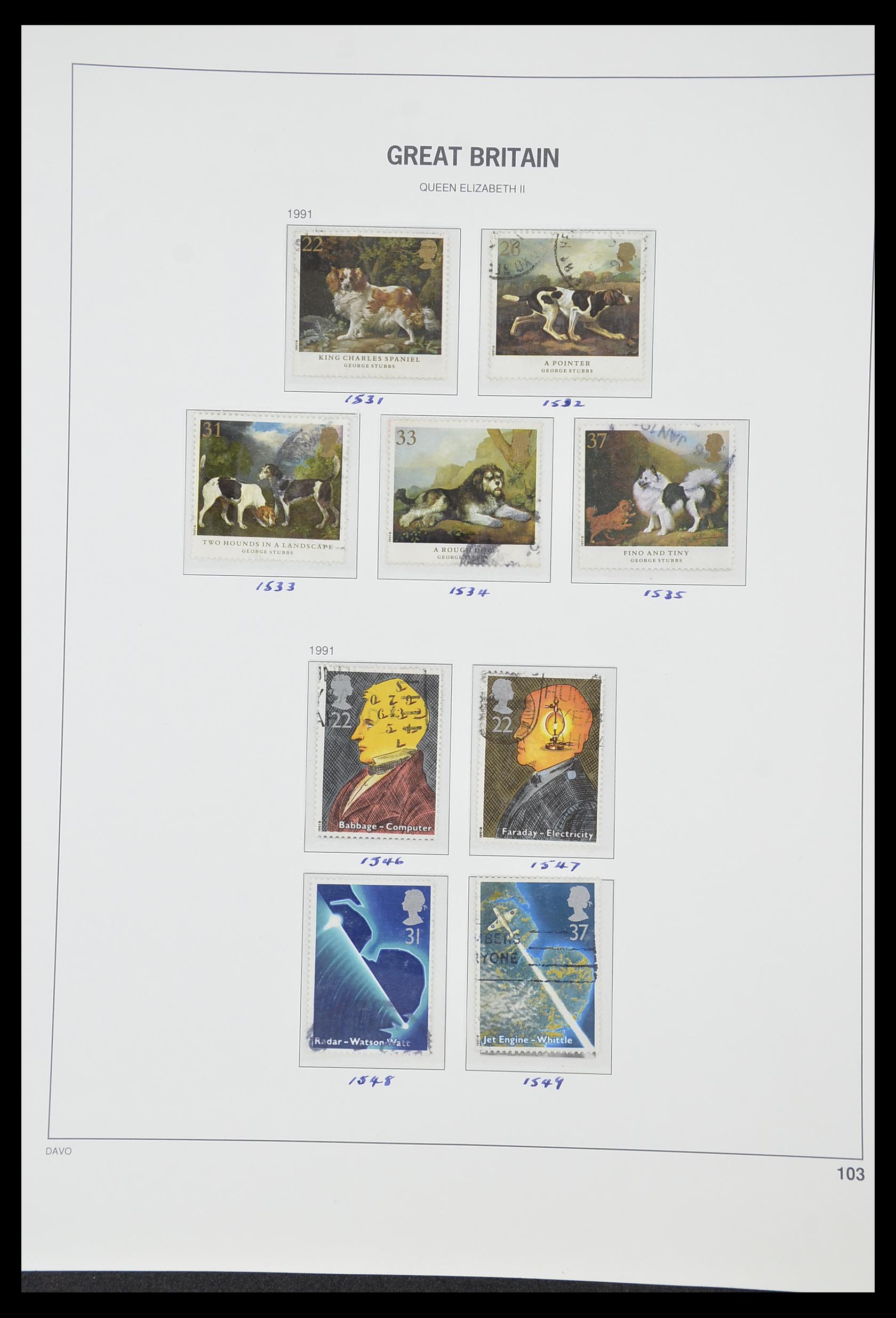33419 149 - Stamp collection 33419 Great Britain 1875-1993.