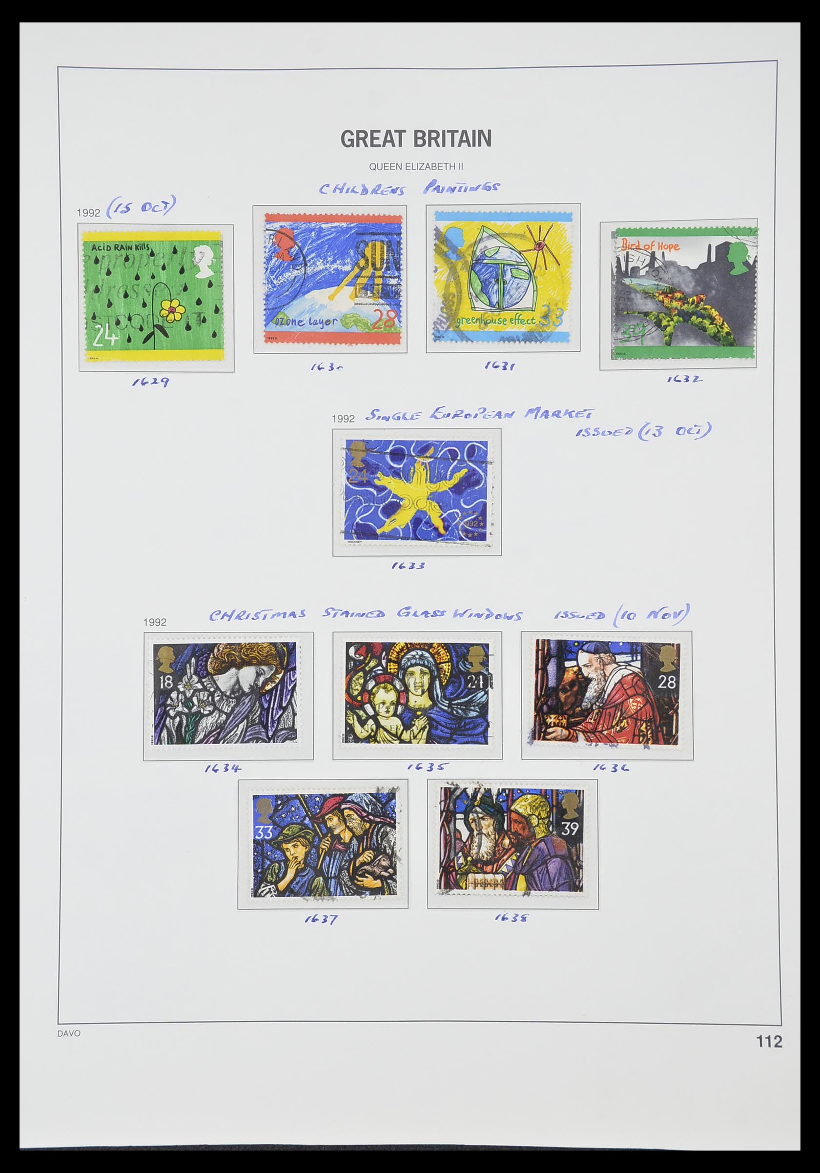 33419 155 - Postzegelverzameling 33419 Engeland 1875-1993.