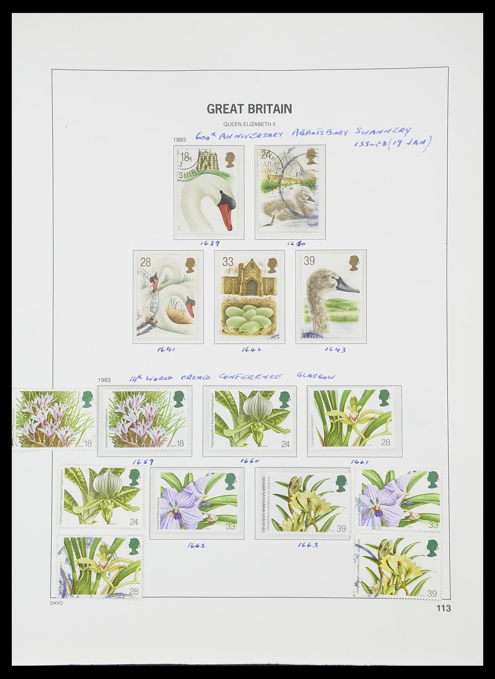 33419 156 - Postzegelverzameling 33419 Engeland 1875-1993.