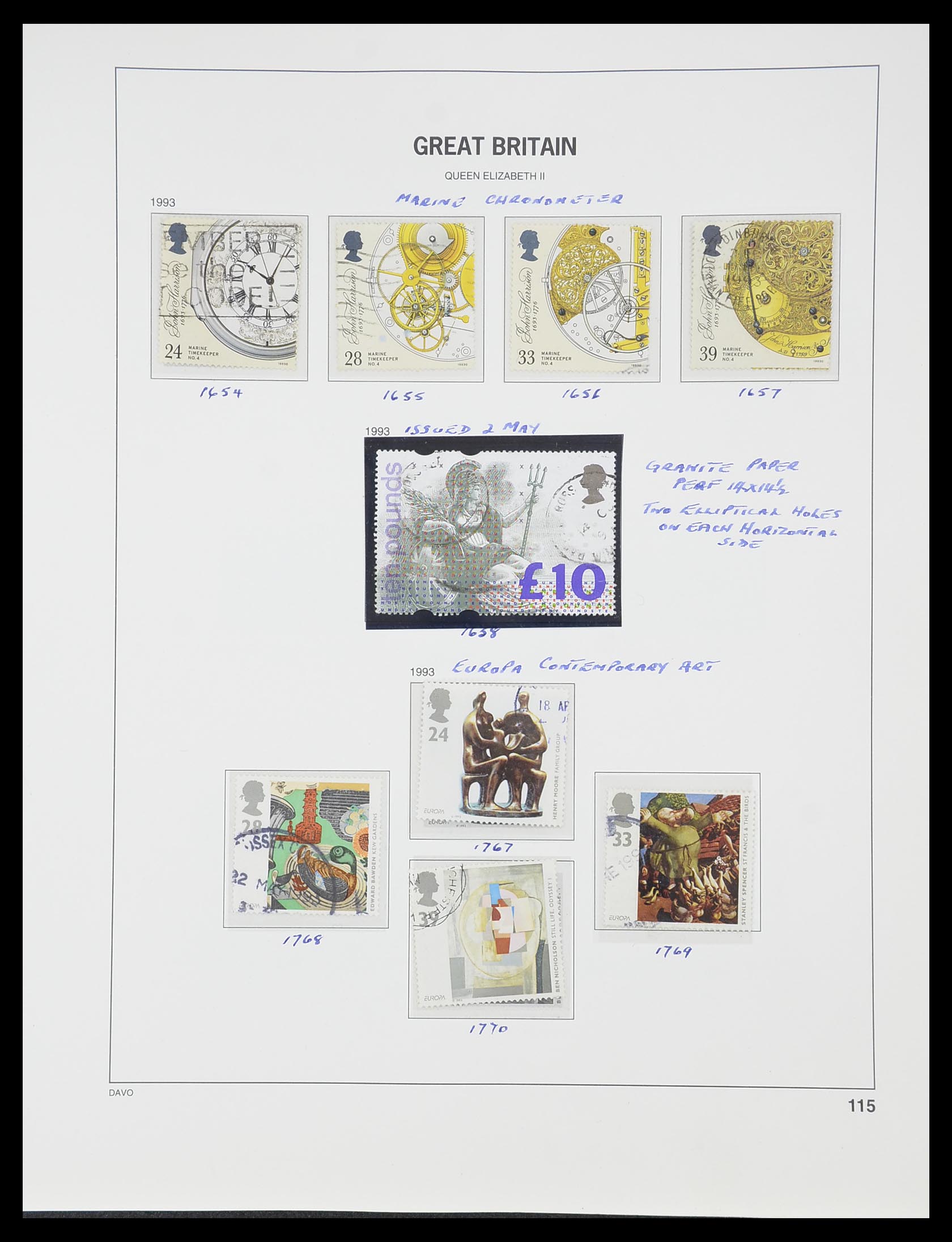 33419 159 - Stamp collection 33419 Great Britain 1875-1993.