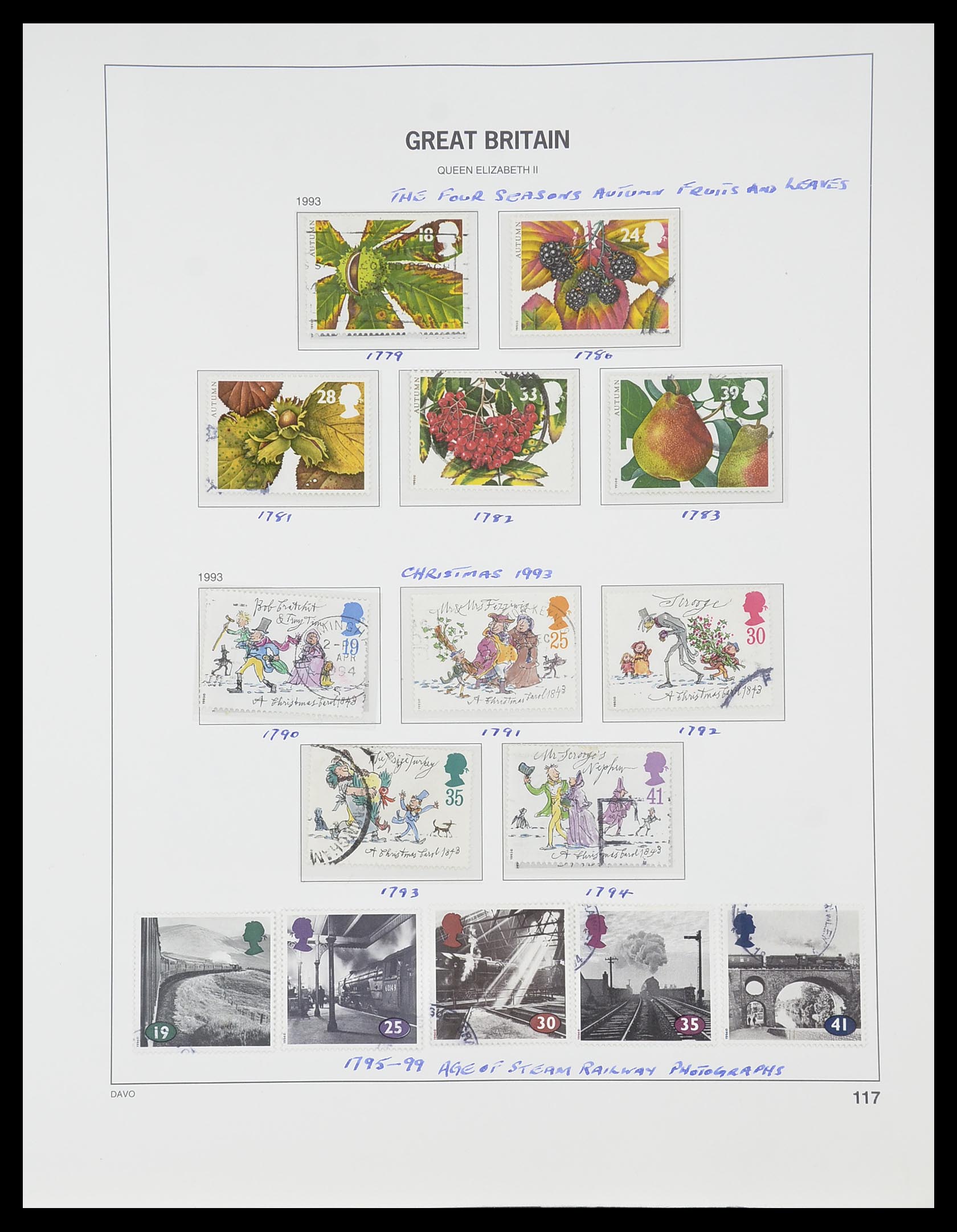 33419 161 - Postzegelverzameling 33419 Engeland 1875-1993.
