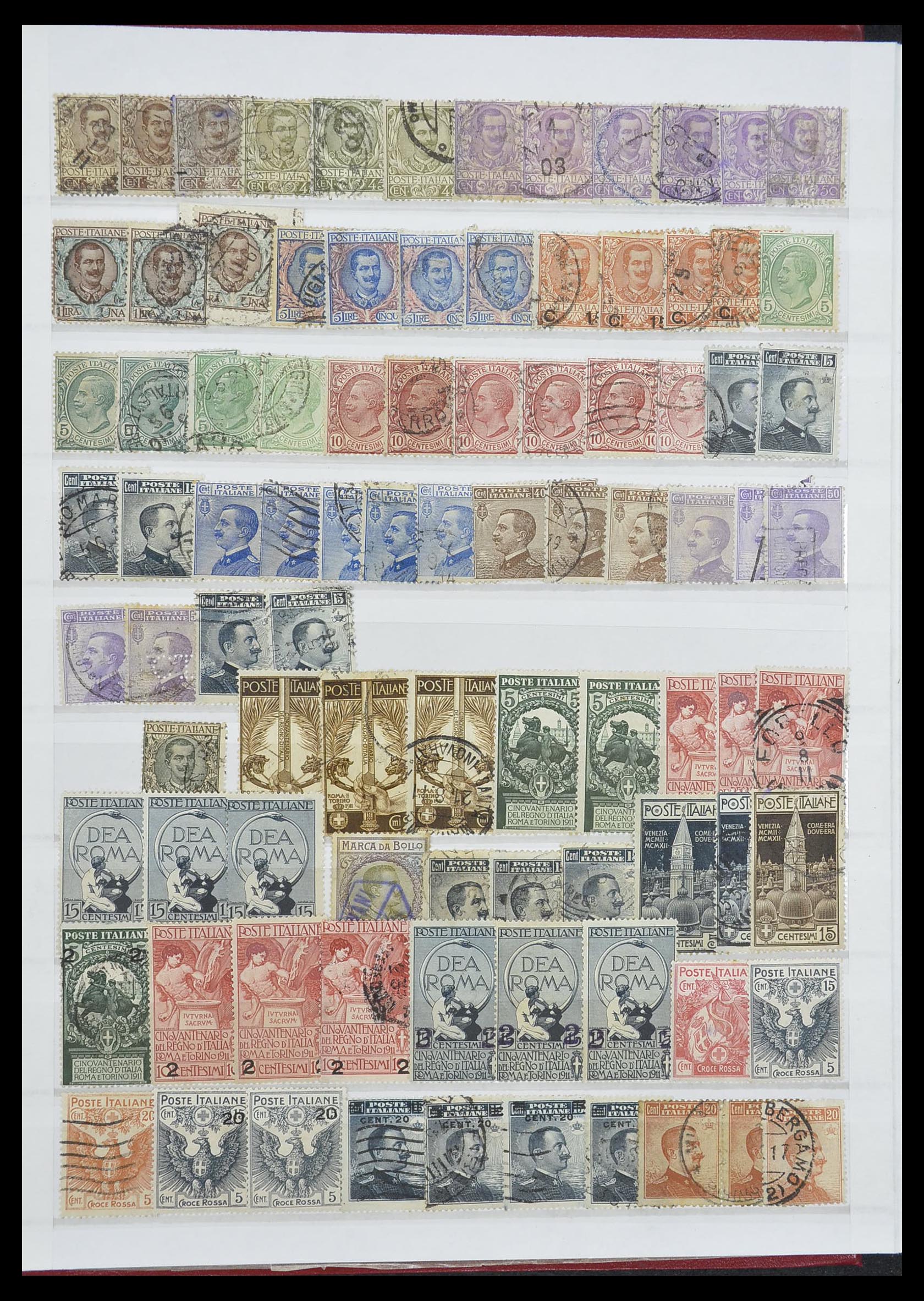 33422 006 - Postzegelverzameling 33422 Italië en Staten 1850-1974.