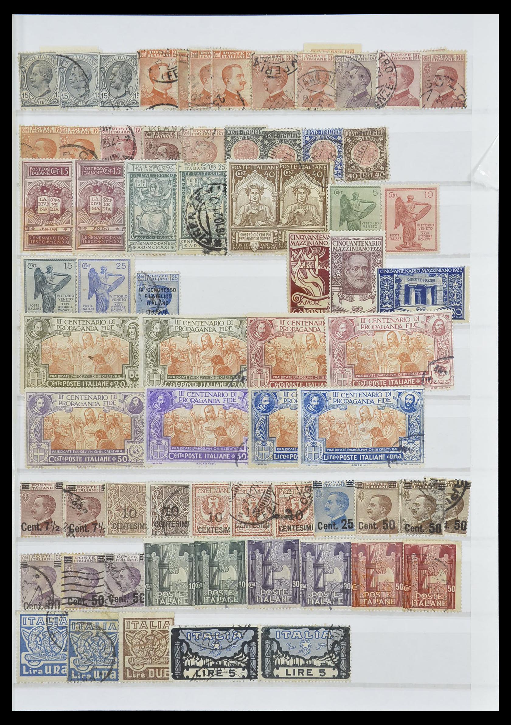 33422 007 - Postzegelverzameling 33422 Italië en Staten 1850-1974.