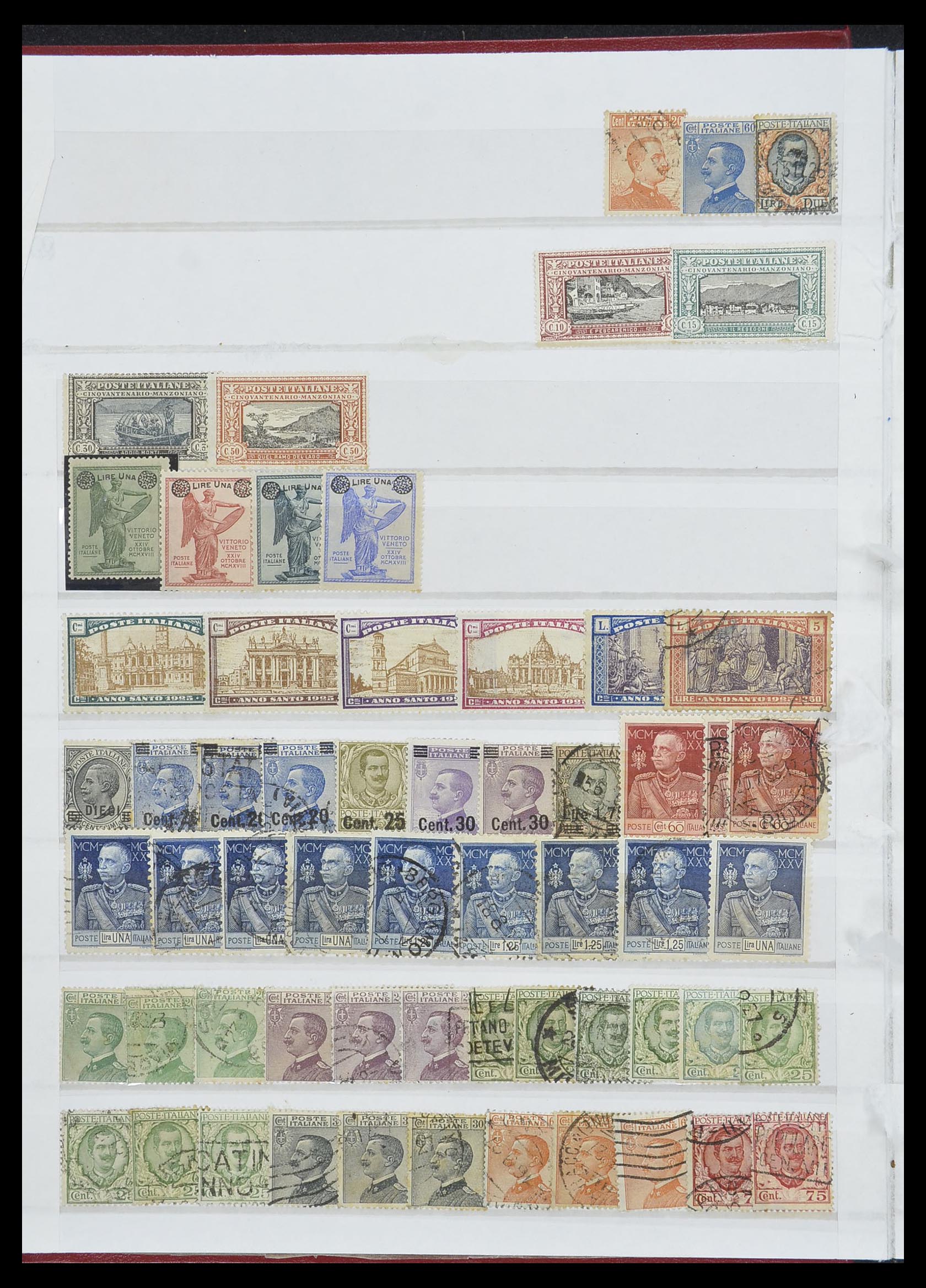 33422 008 - Postzegelverzameling 33422 Italië en Staten 1850-1974.