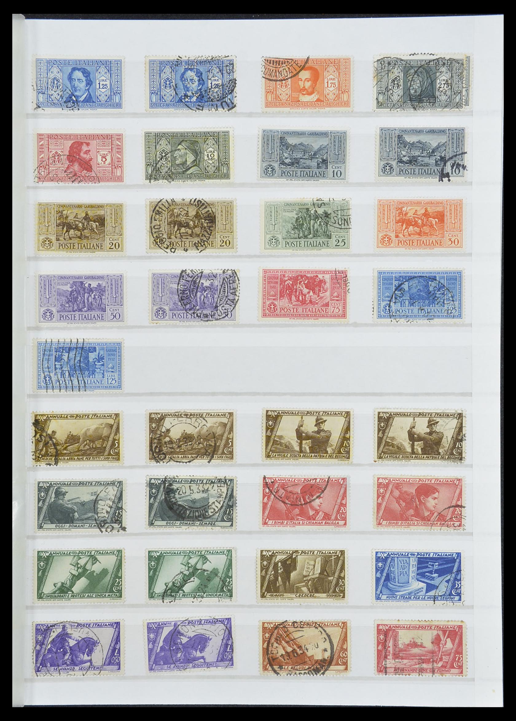 33422 014 - Postzegelverzameling 33422 Italië en Staten 1850-1974.