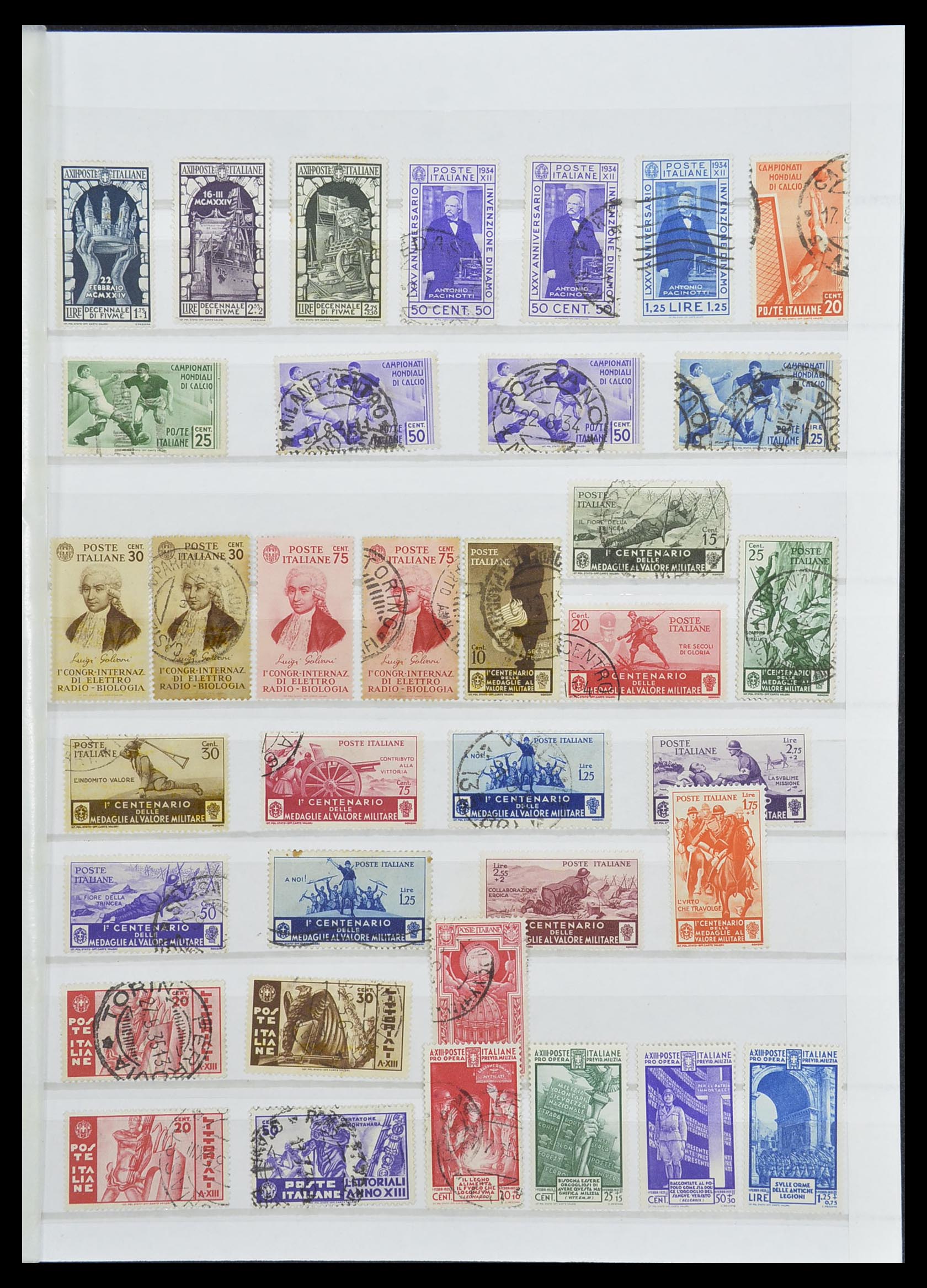 33422 015 - Postzegelverzameling 33422 Italië en Staten 1850-1974.