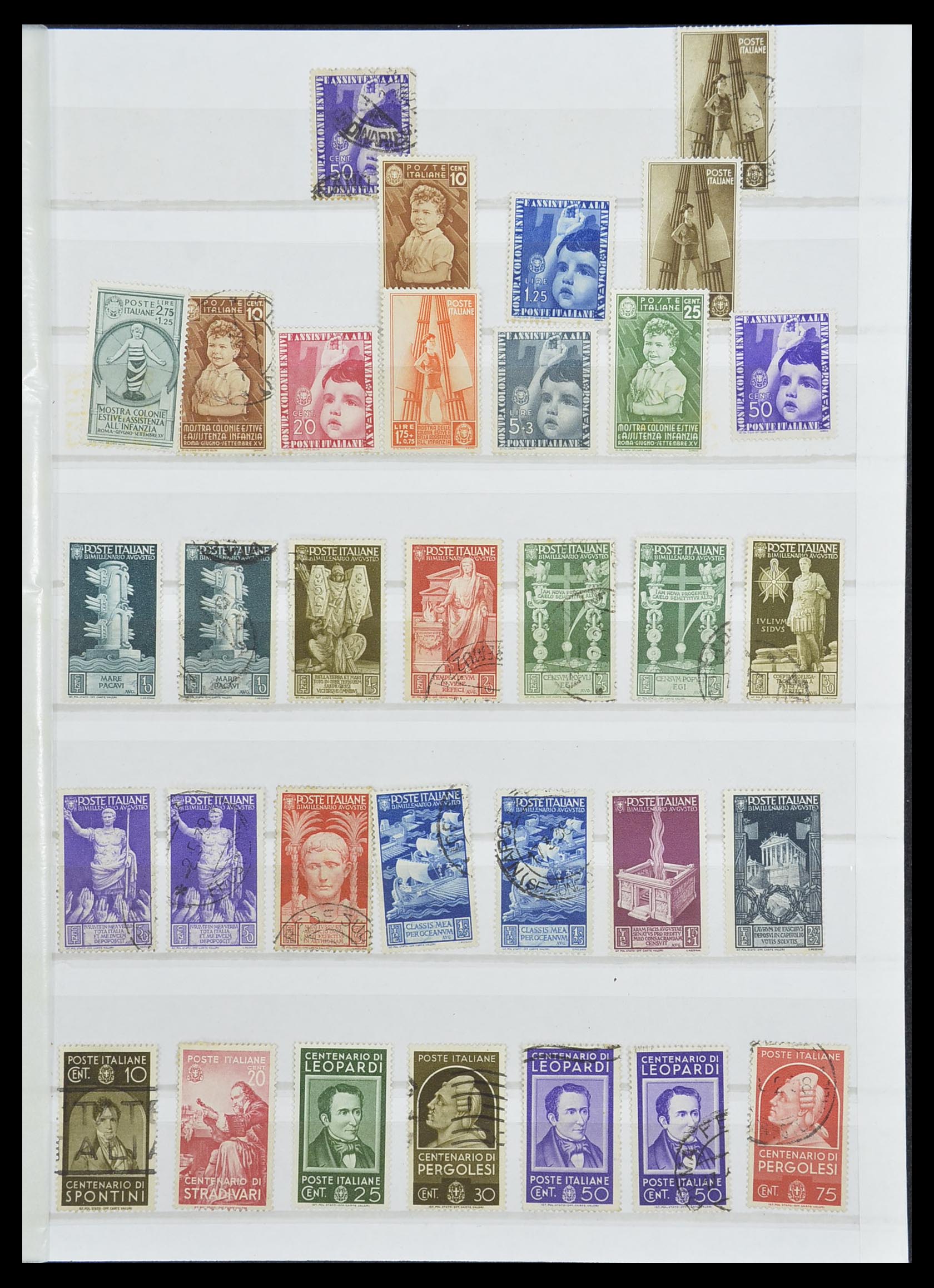 33422 018 - Postzegelverzameling 33422 Italië en Staten 1850-1974.