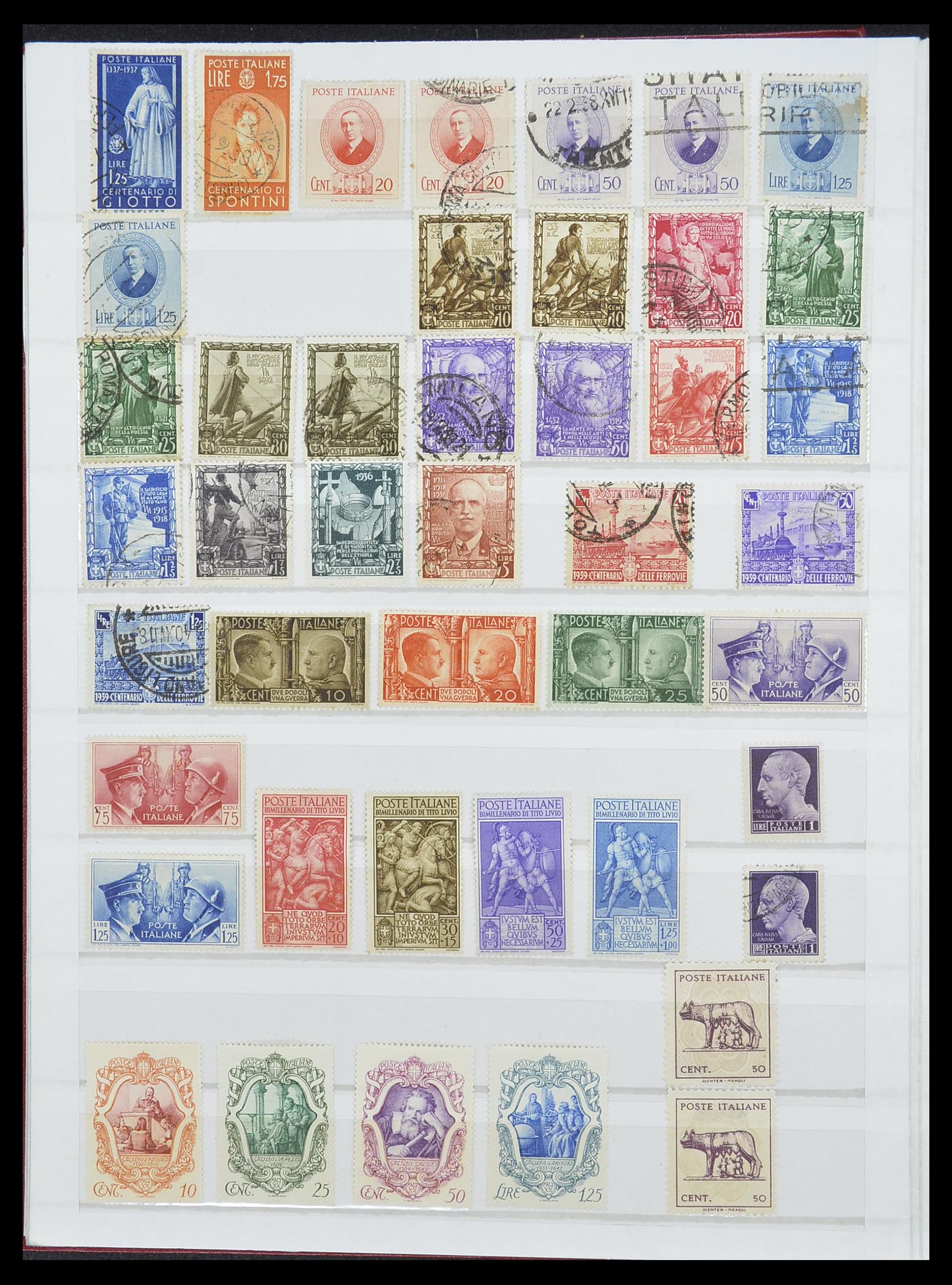 33422 019 - Postzegelverzameling 33422 Italië en Staten 1850-1974.