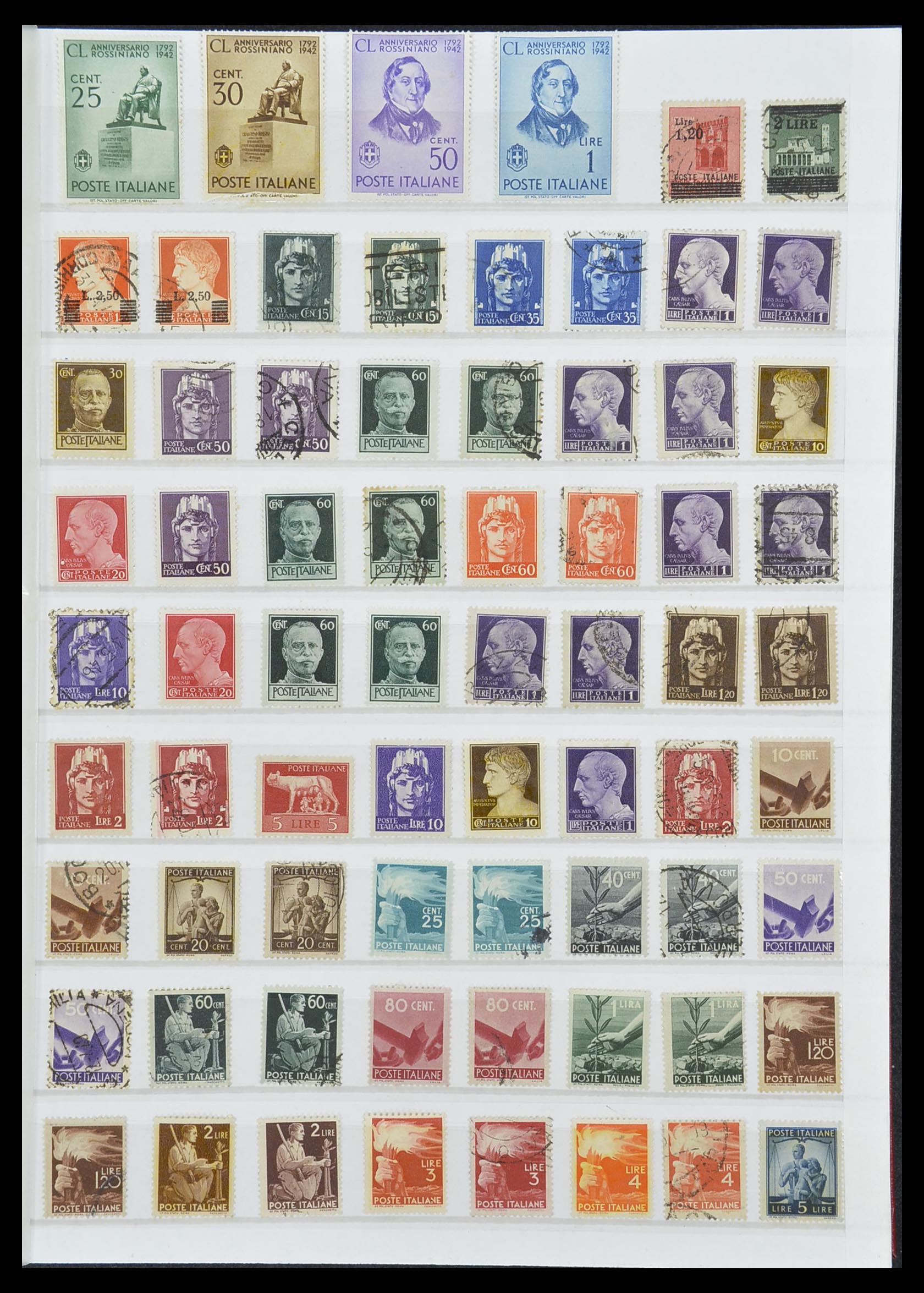 33422 020 - Postzegelverzameling 33422 Italië en Staten 1850-1974.