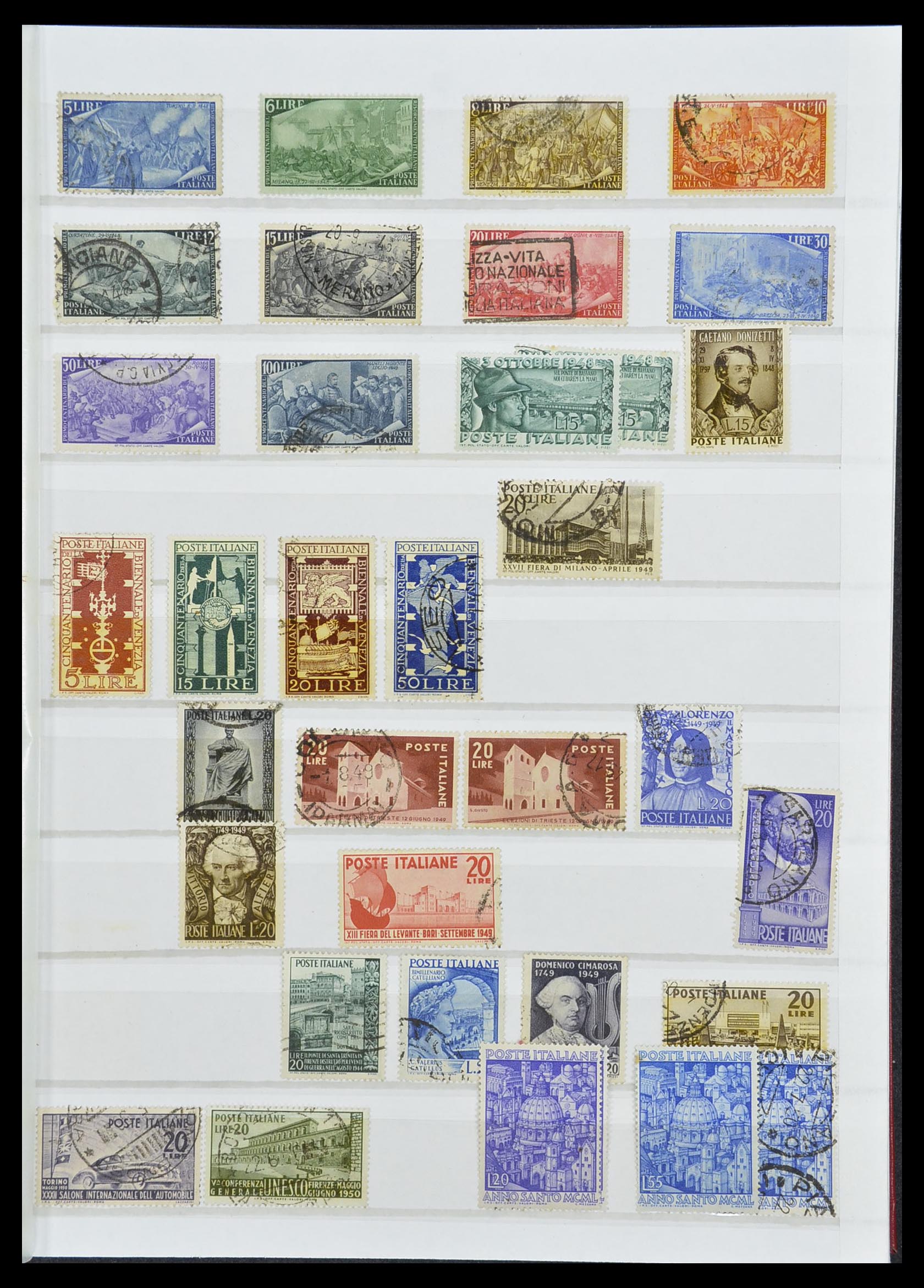 33422 021 - Postzegelverzameling 33422 Italië en Staten 1850-1974.
