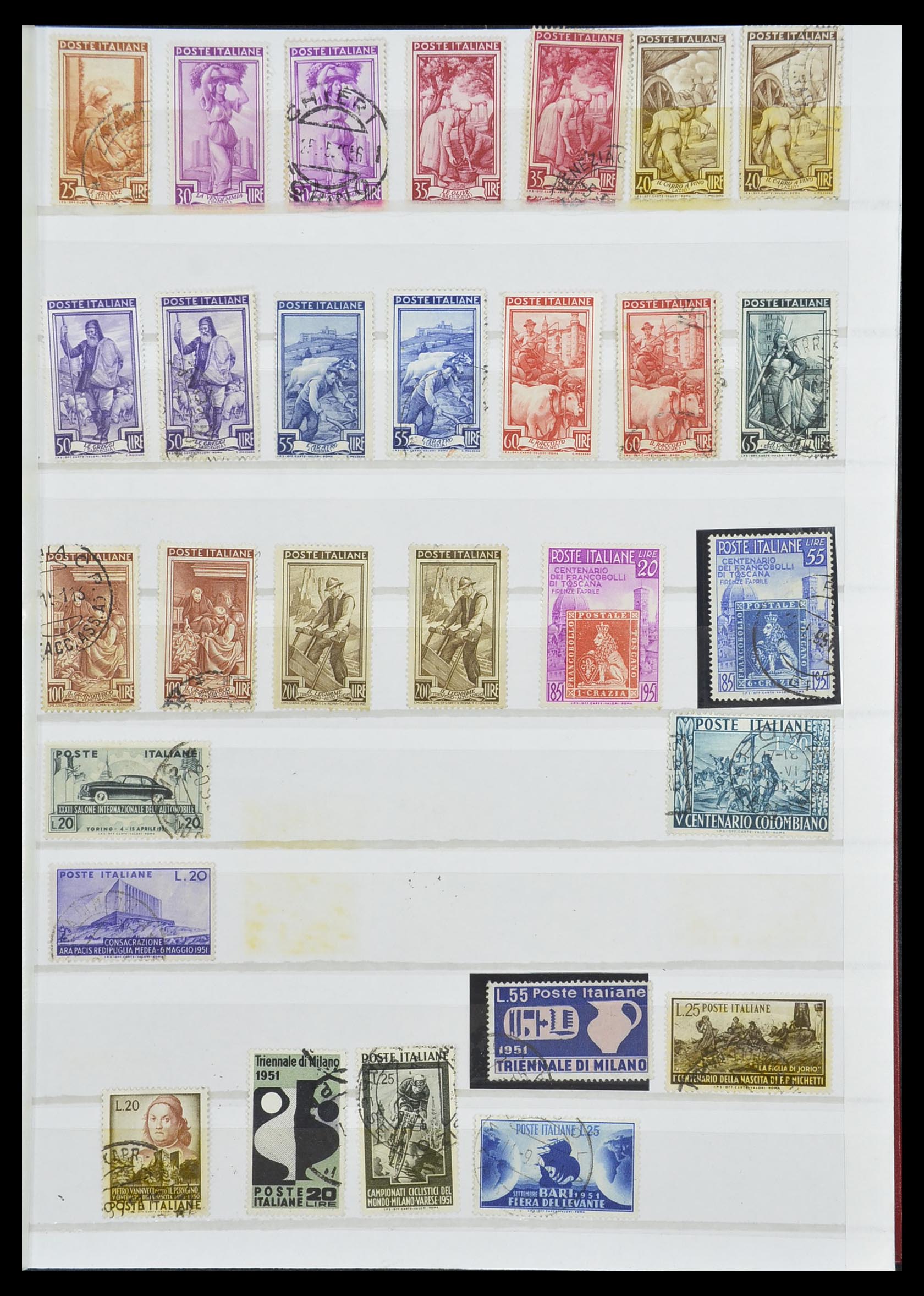 33422 024 - Postzegelverzameling 33422 Italië en Staten 1850-1974.