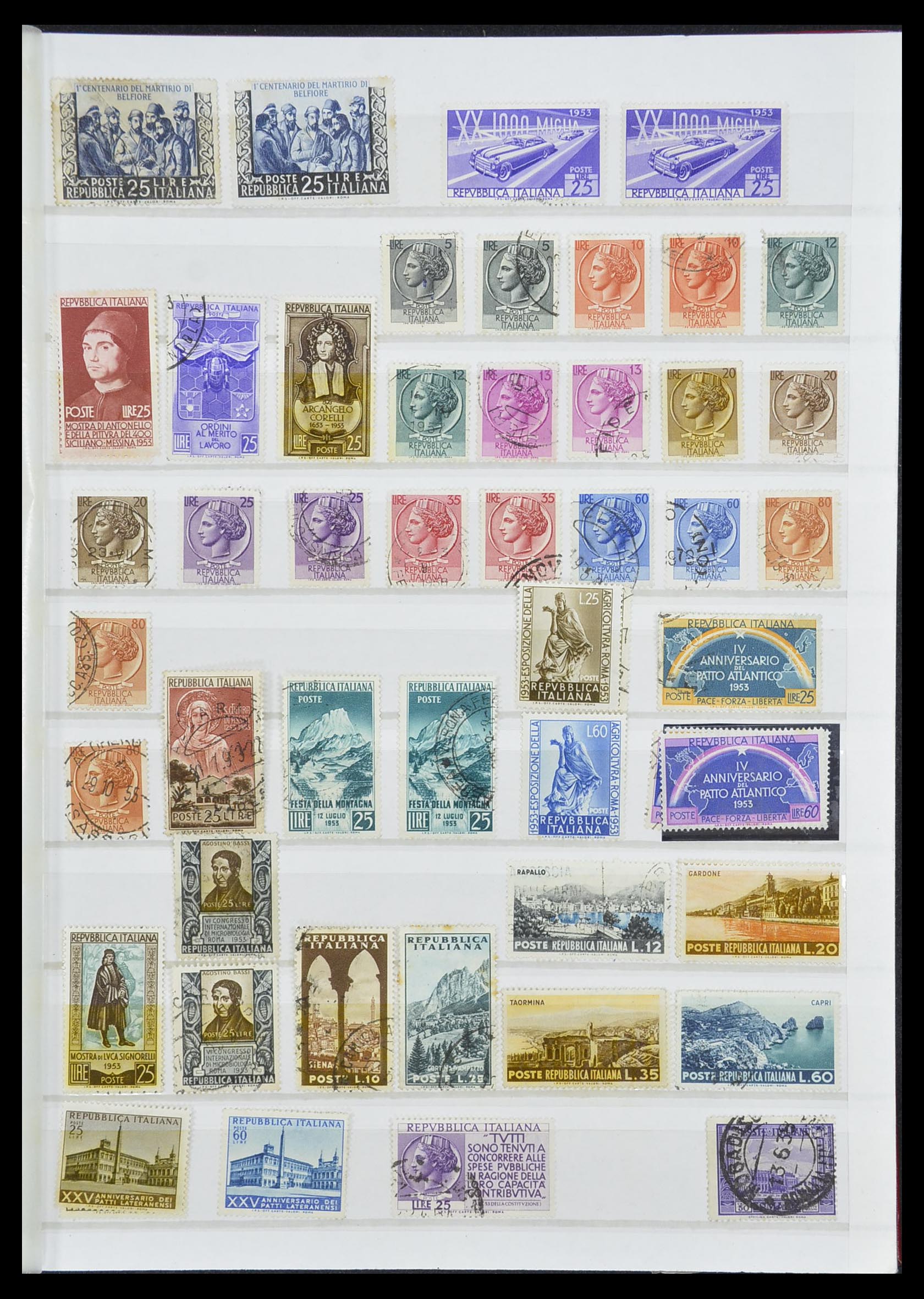 33422 025 - Postzegelverzameling 33422 Italië en Staten 1850-1974.