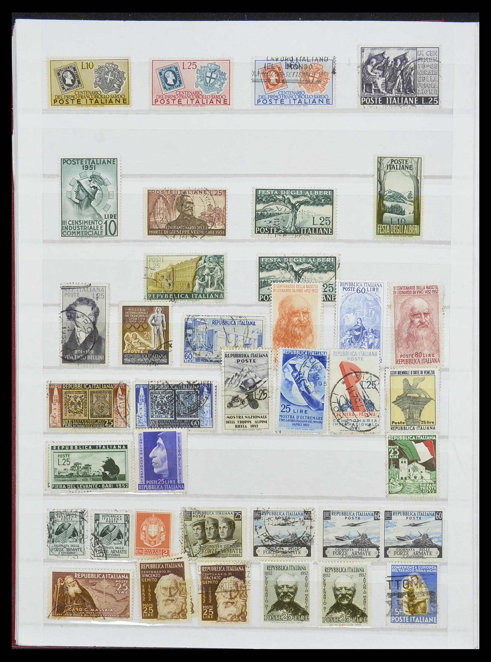 33422 026 - Postzegelverzameling 33422 Italië en Staten 1850-1974.
