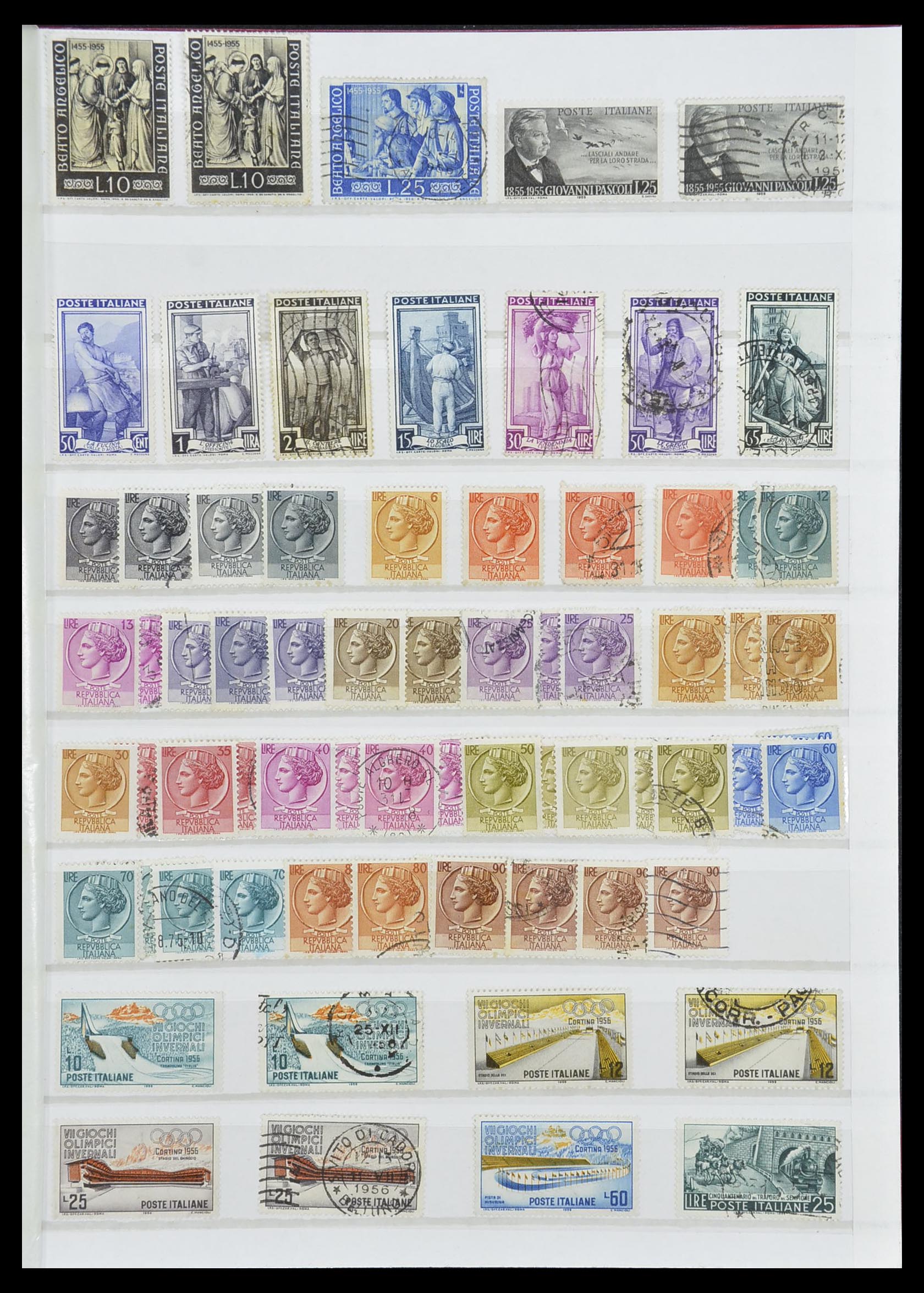 33422 028 - Postzegelverzameling 33422 Italië en Staten 1850-1974.