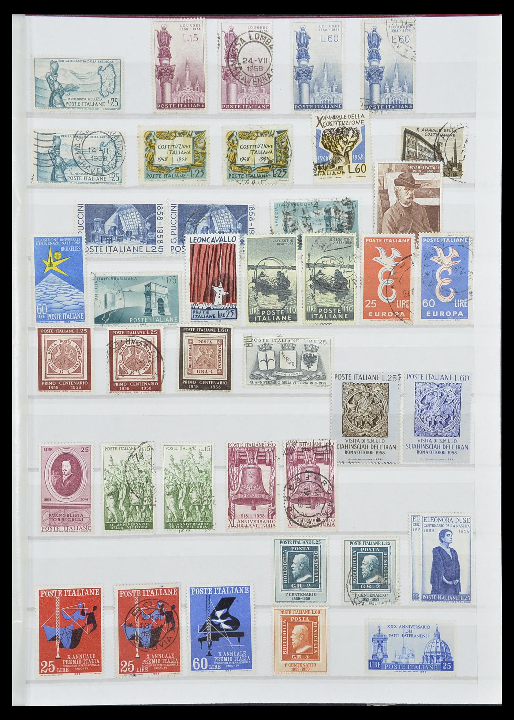 33422 029 - Stamp collection 33422 Italy and States 1850-1974.
