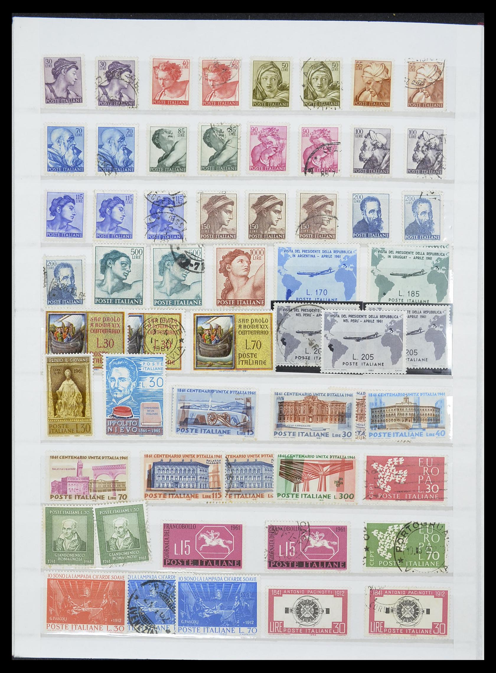 33422 033 - Postzegelverzameling 33422 Italië en Staten 1850-1974.
