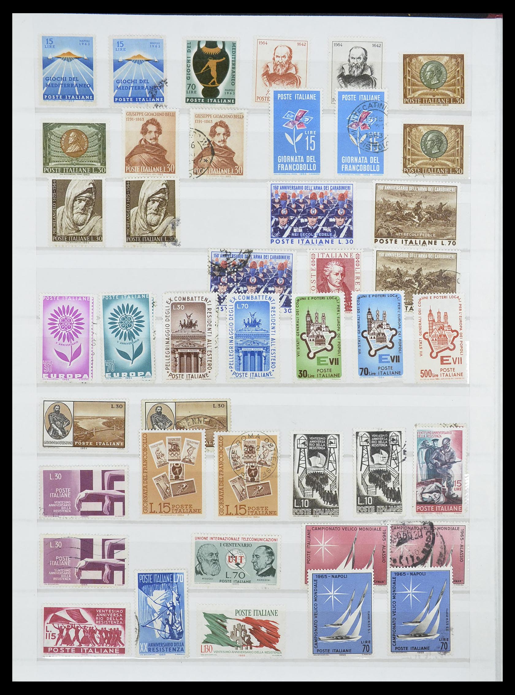 33422 036 - Postzegelverzameling 33422 Italië en Staten 1850-1974.