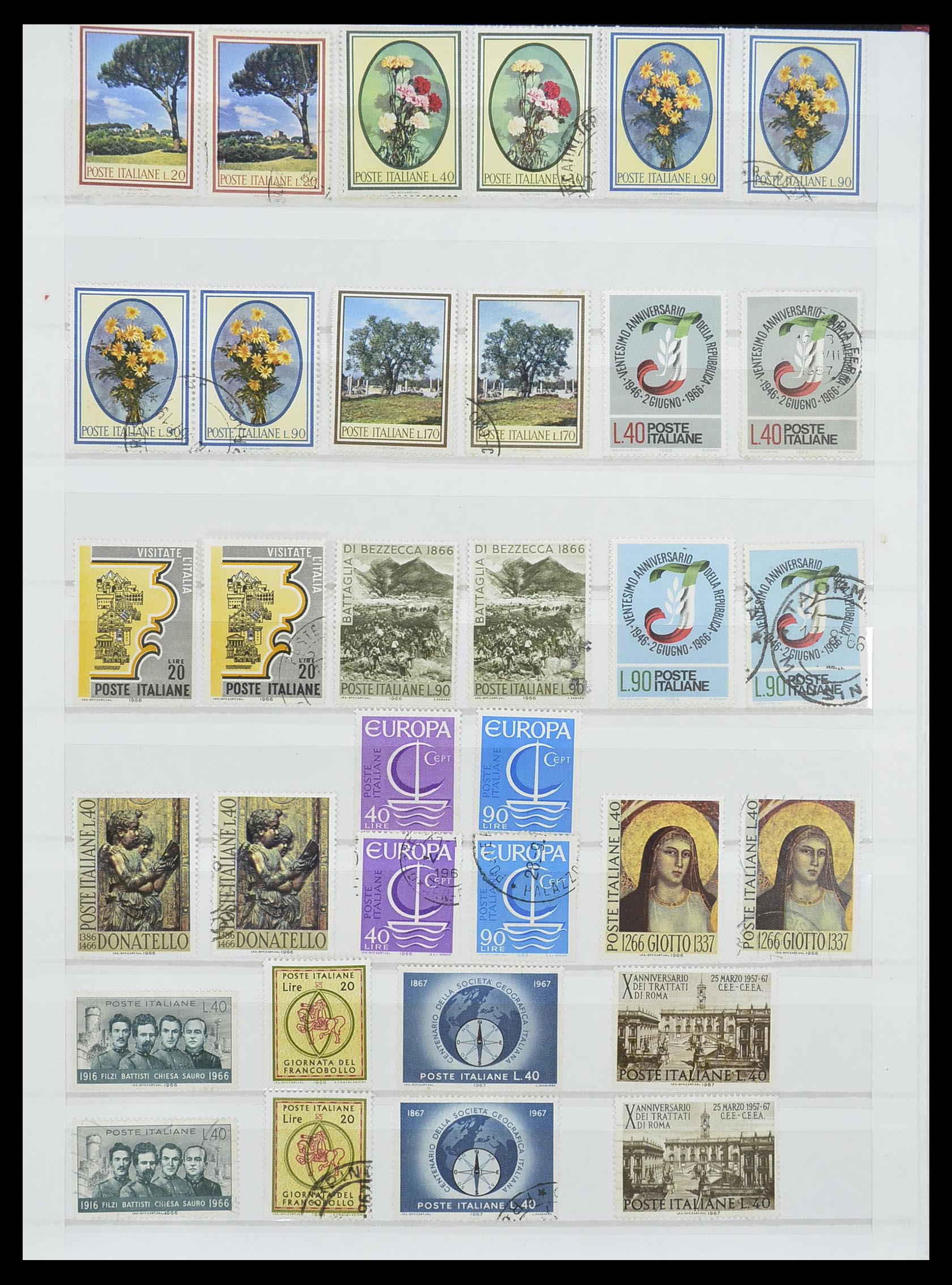 33422 037 - Postzegelverzameling 33422 Italië en Staten 1850-1974.